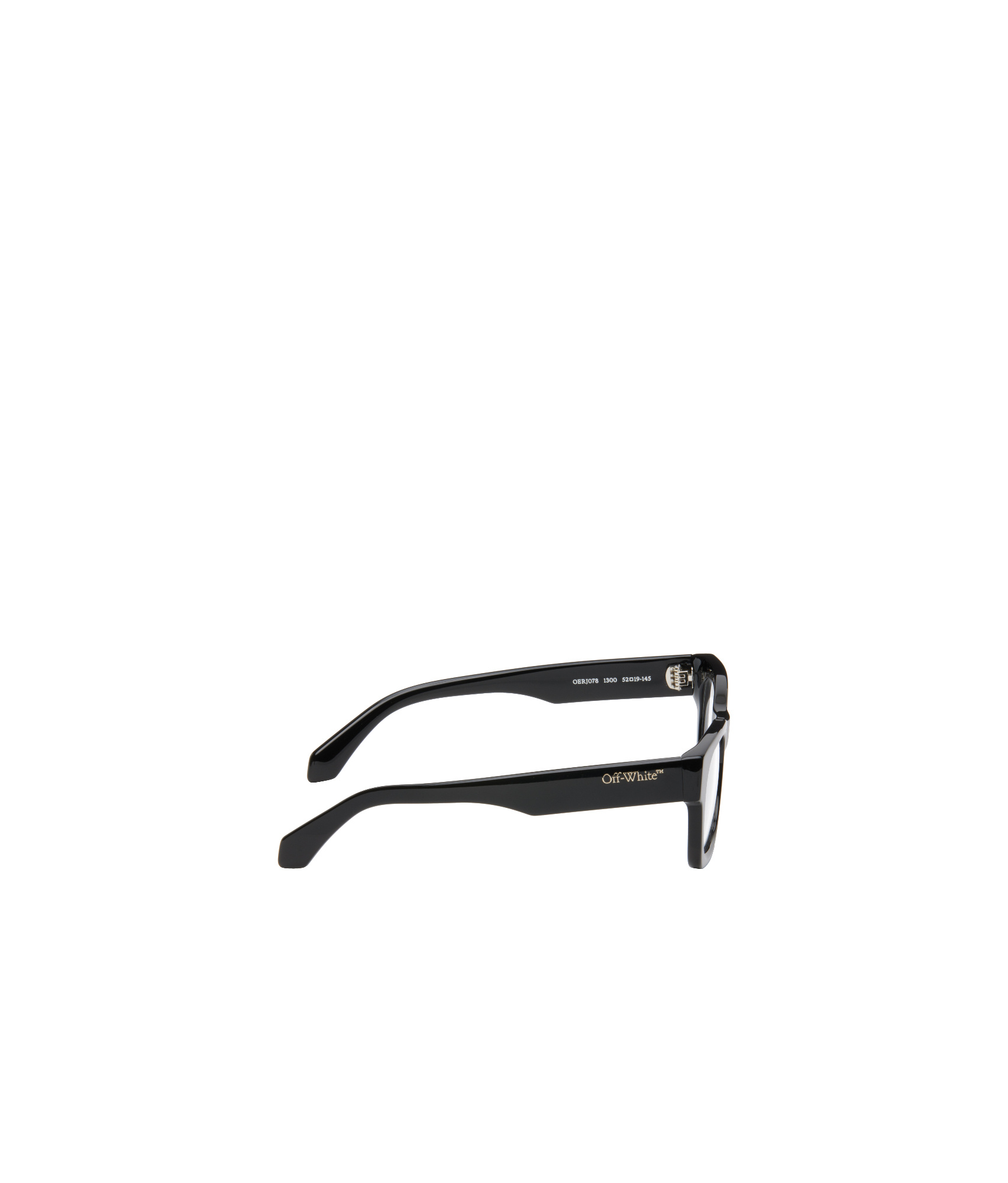 Off-white Full Frame Plain Mirror In Black