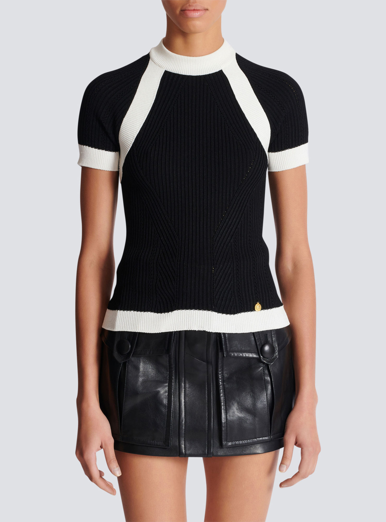 Balmain Short-sleeved Knit Top