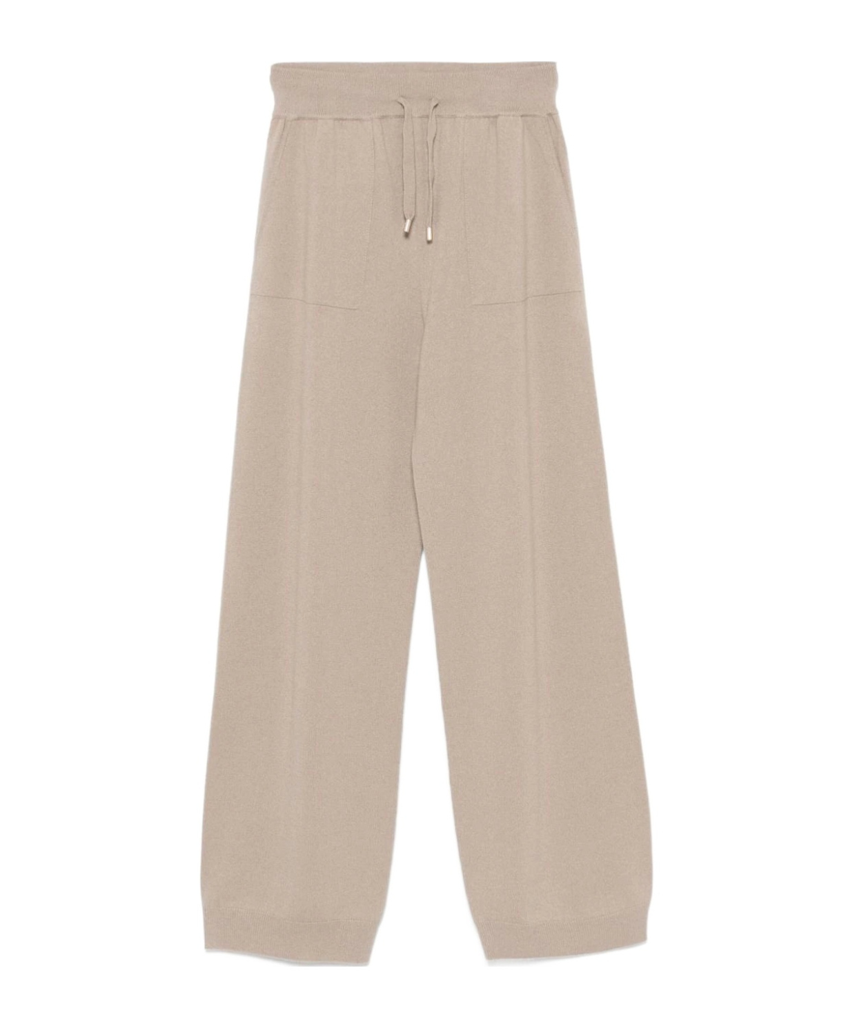 Lorena Antoniazzi Straight-leg Drawstring Sweatpants In Nude