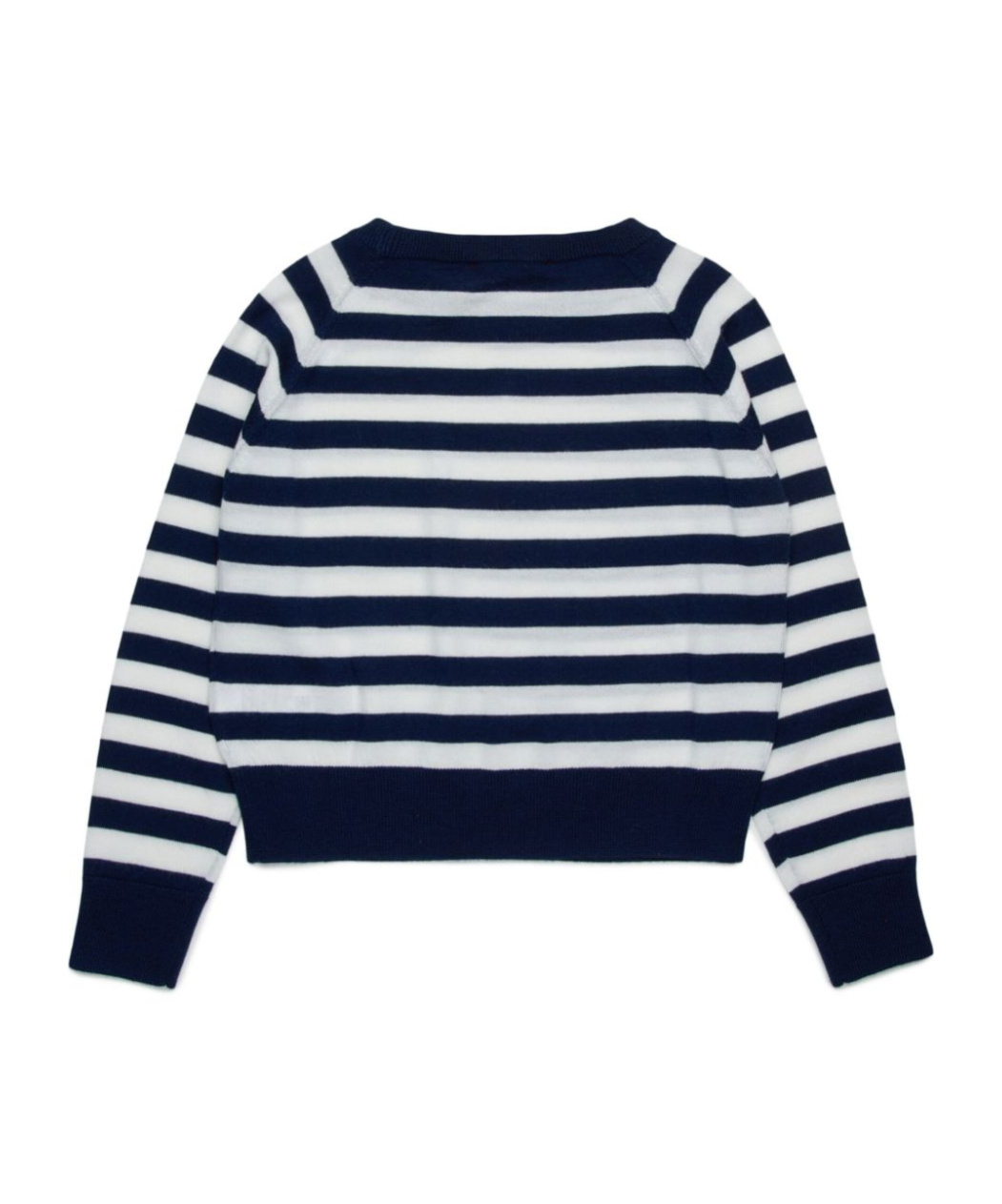 Maxco. Striped Wool Sweater In Black