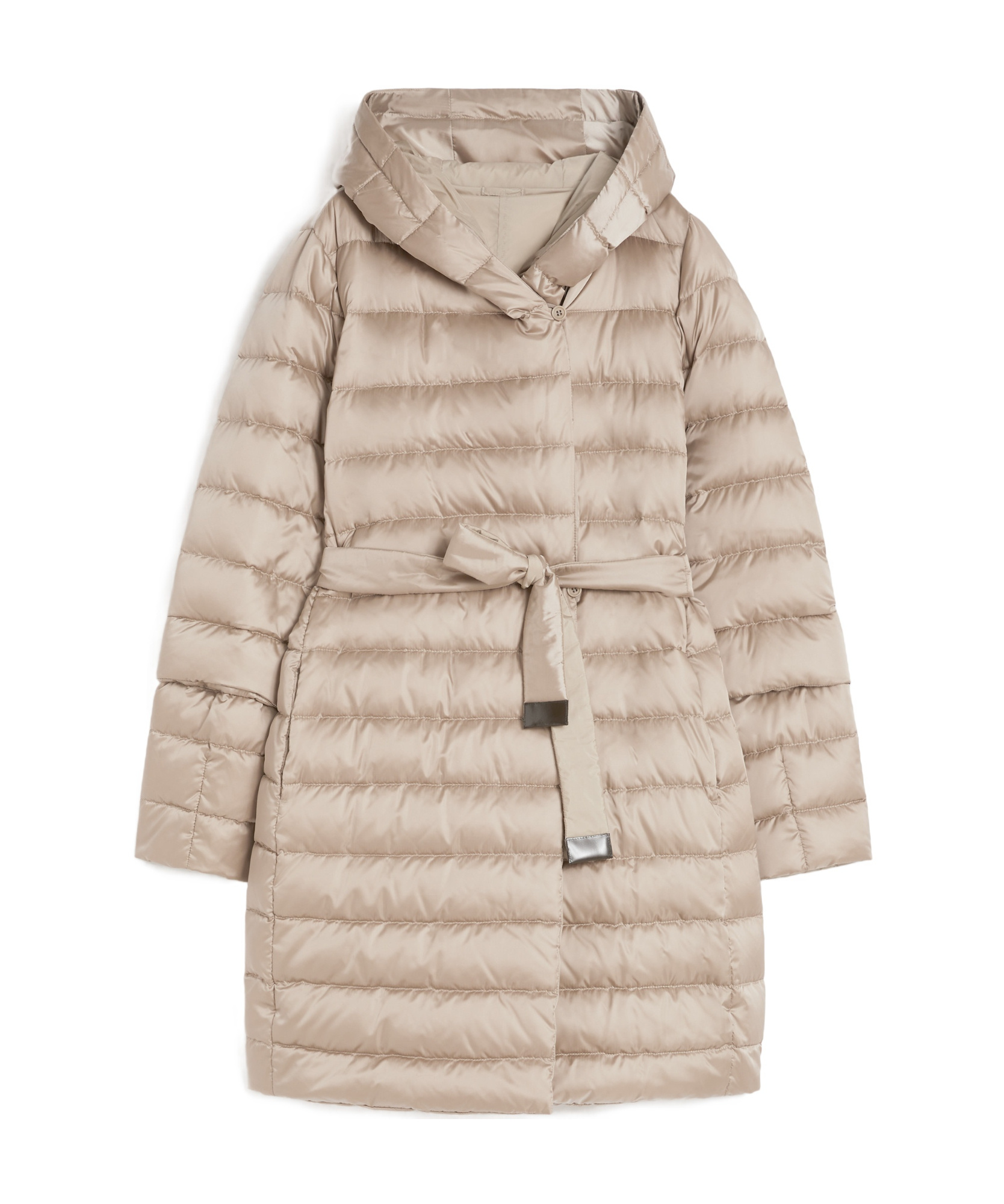 Max Mara Reversible Down Jacket In Water-repellent Satin - Beige In Neutral