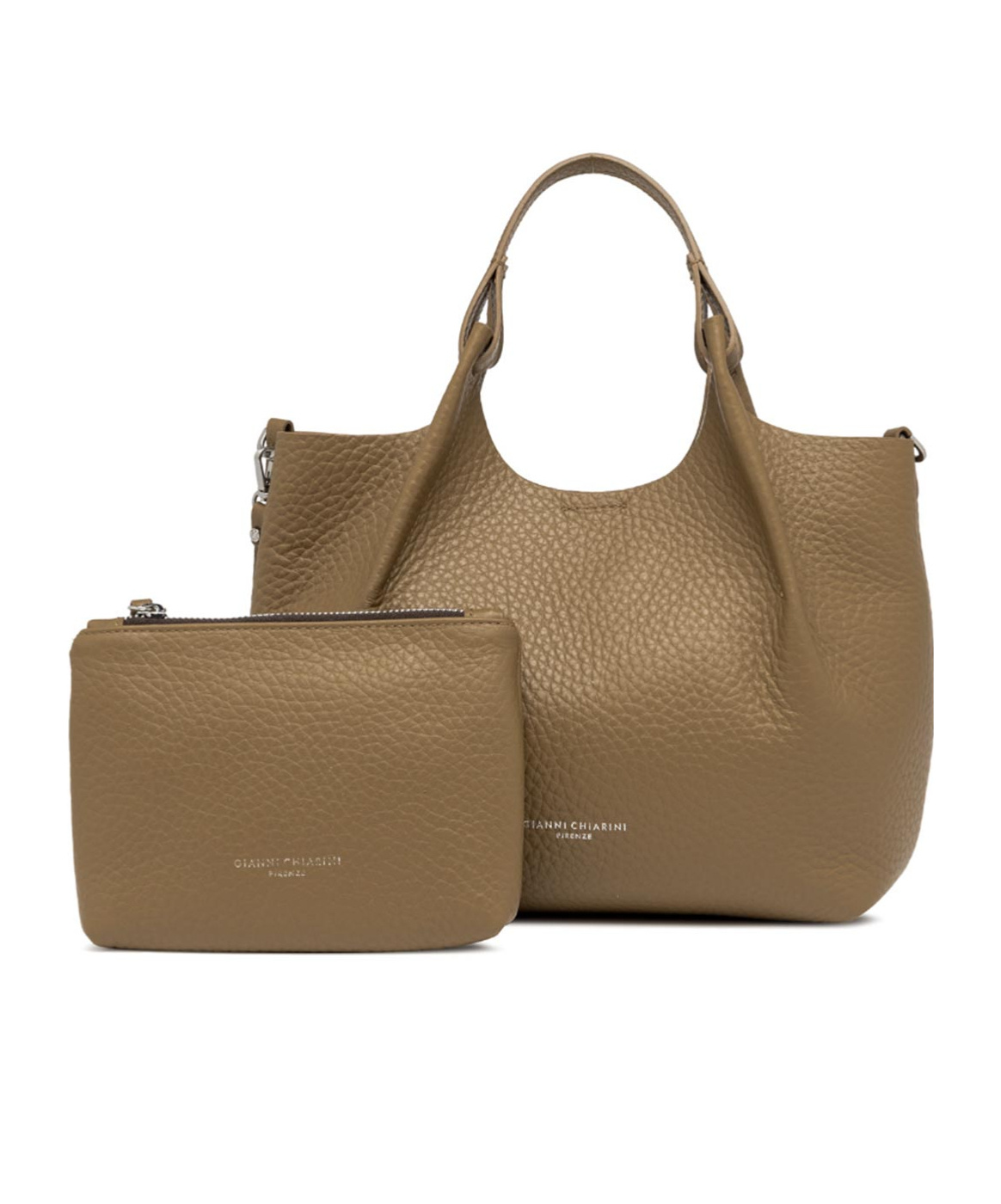 Gianni Chiarini Top Handle Shoulder Bag In Brown