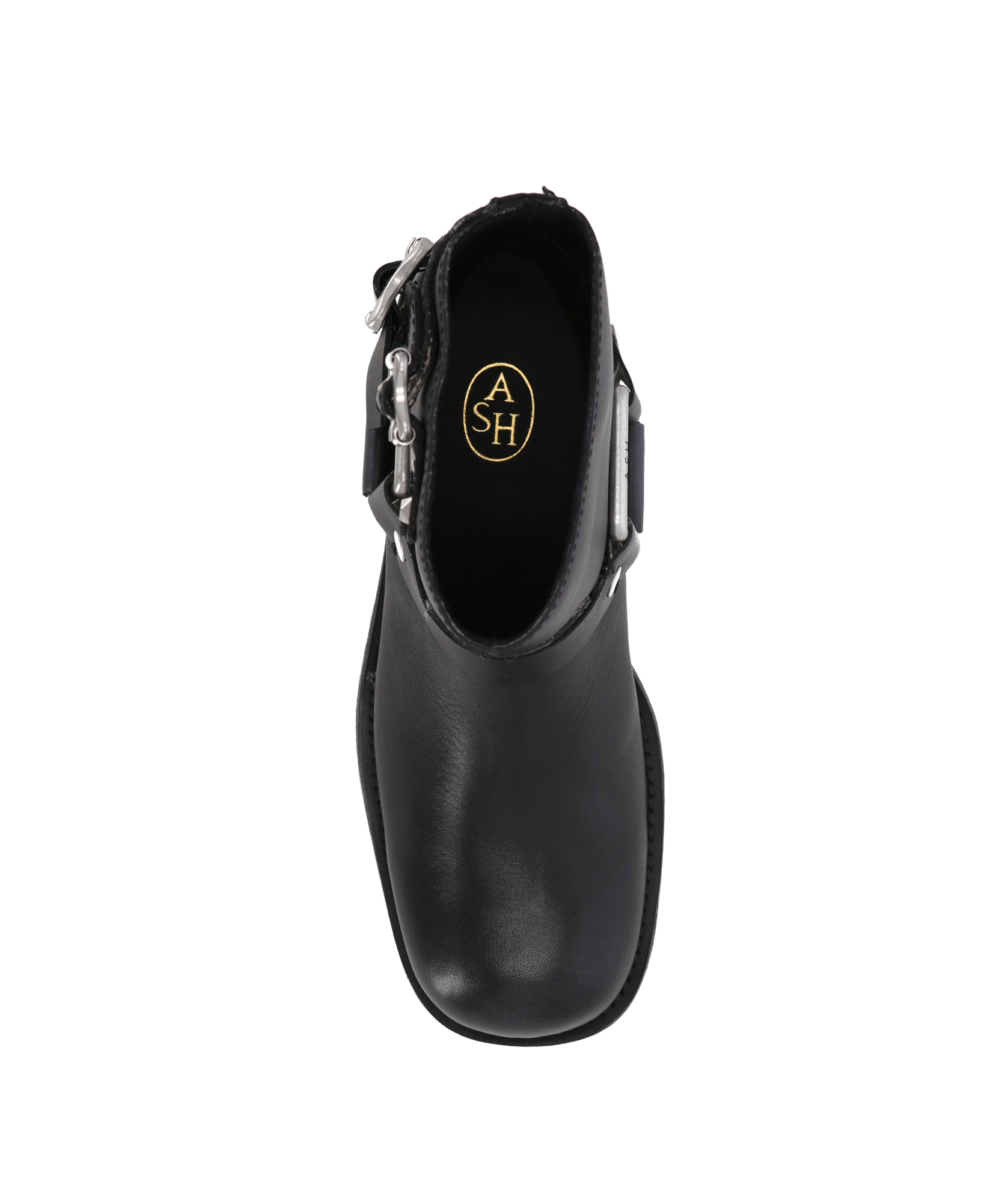 Ash Round-headed Short Boots In Black