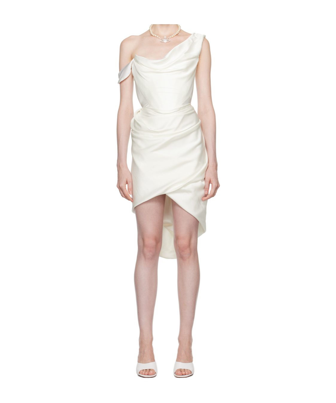 Shop Vivienne Westwood Zora Mini Dress In White