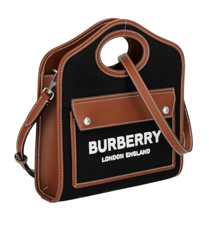 Burberry Logo-embroidered Tote Bag In Brown