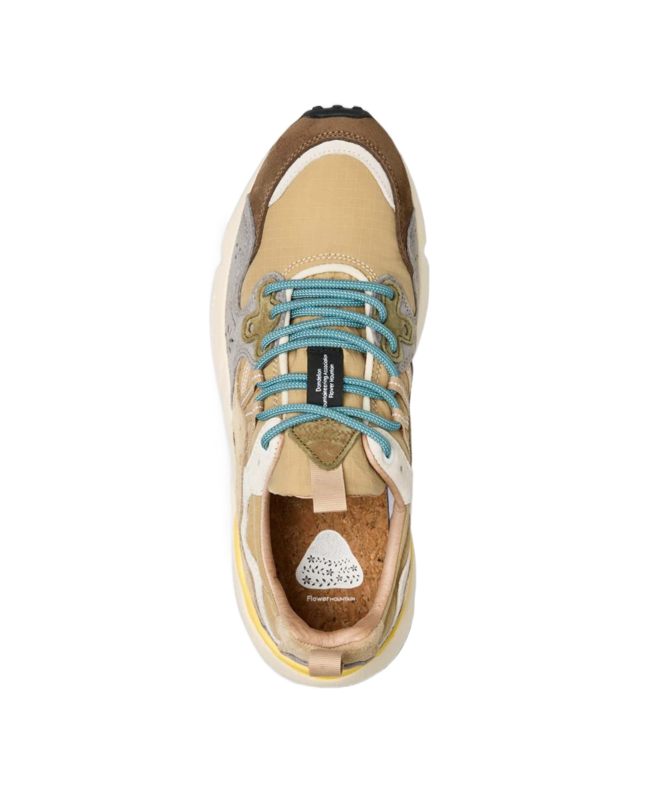 Flower Mountain Suede Accents And Trekking Laces Breathable Ripstop Sneakers In Brown