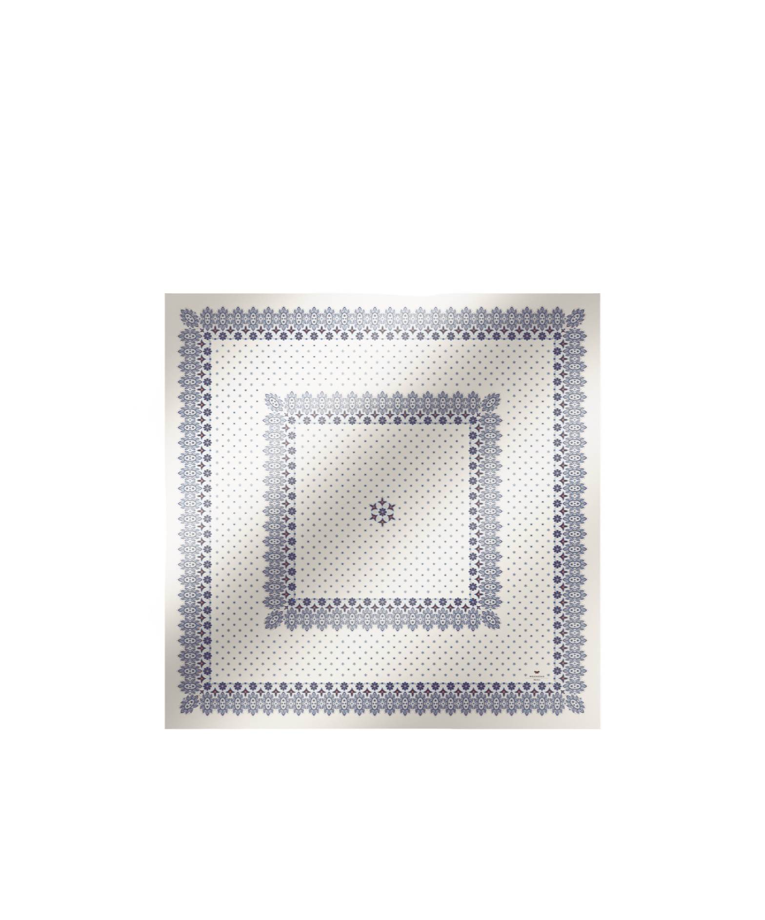 Weekend Max Mara Printed Twill Pocket Square In White