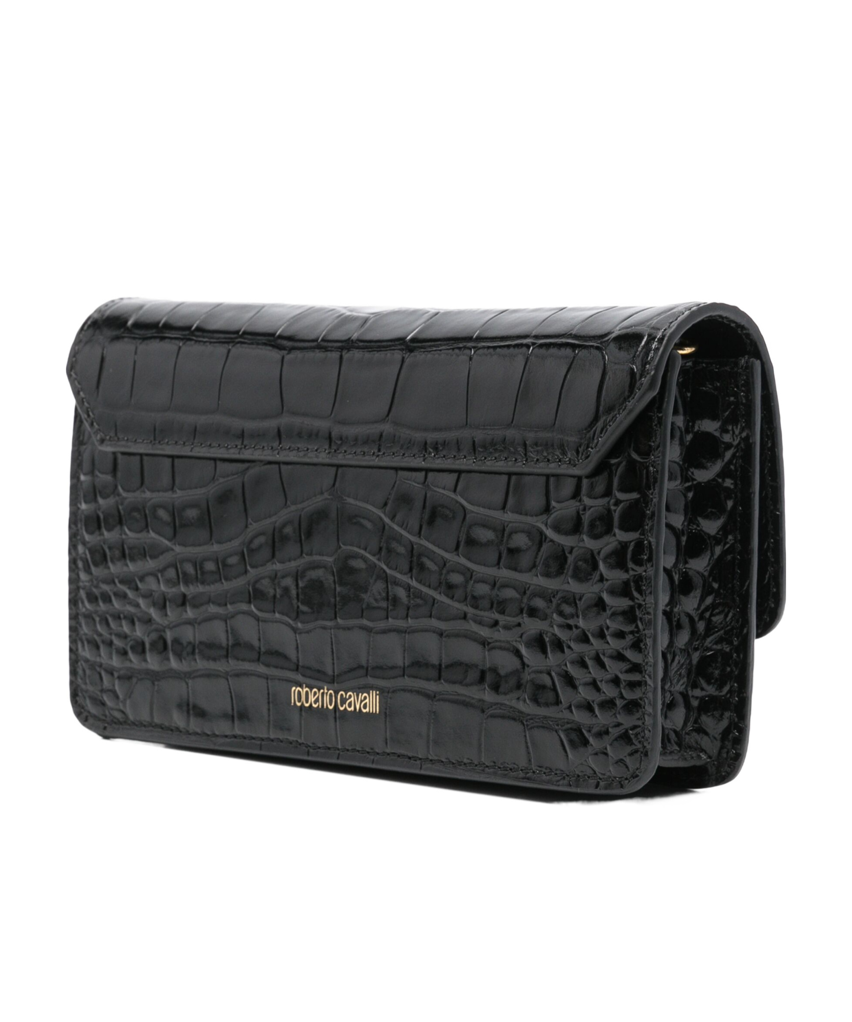 ROBERTO CAVALLI TIGER-PLAQUE CROSS BODY BAG 