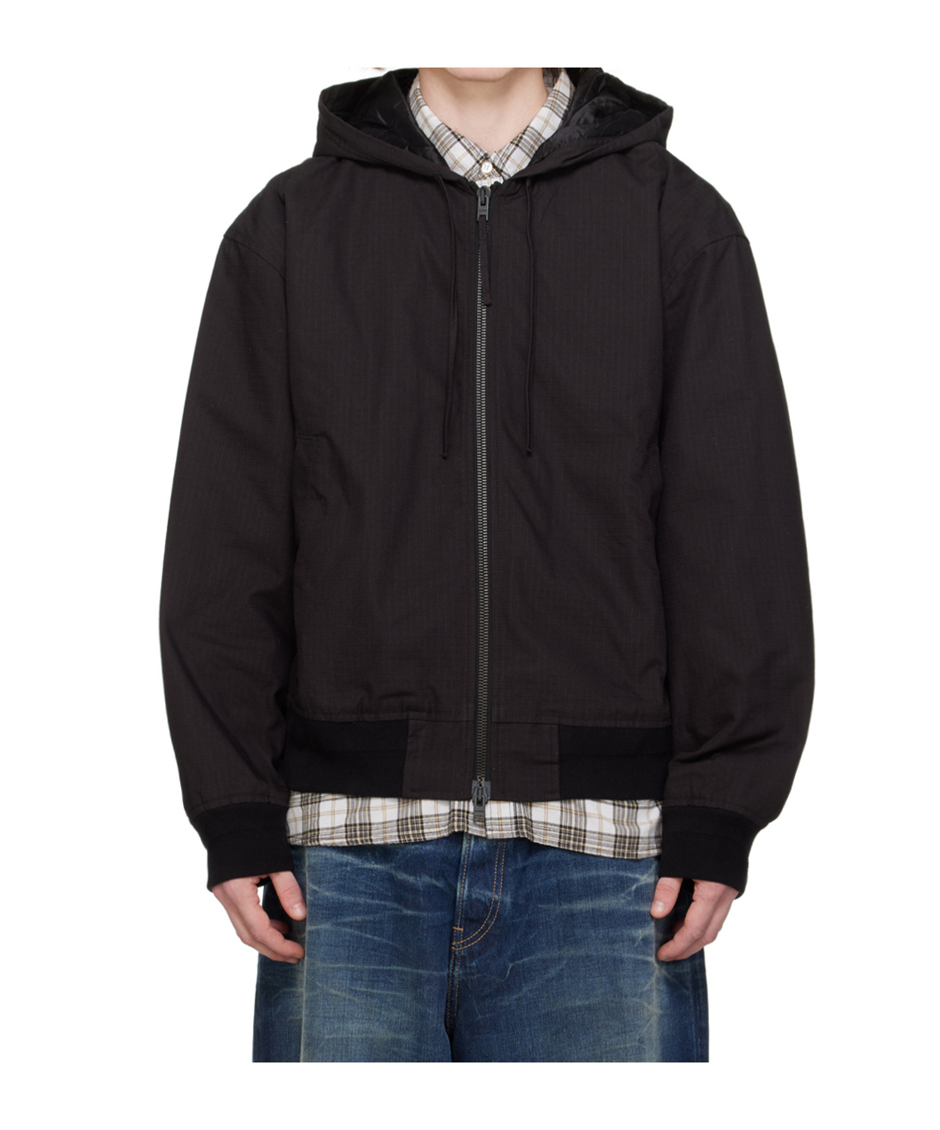 Acne Studios Zippered Casual Jacket In Black