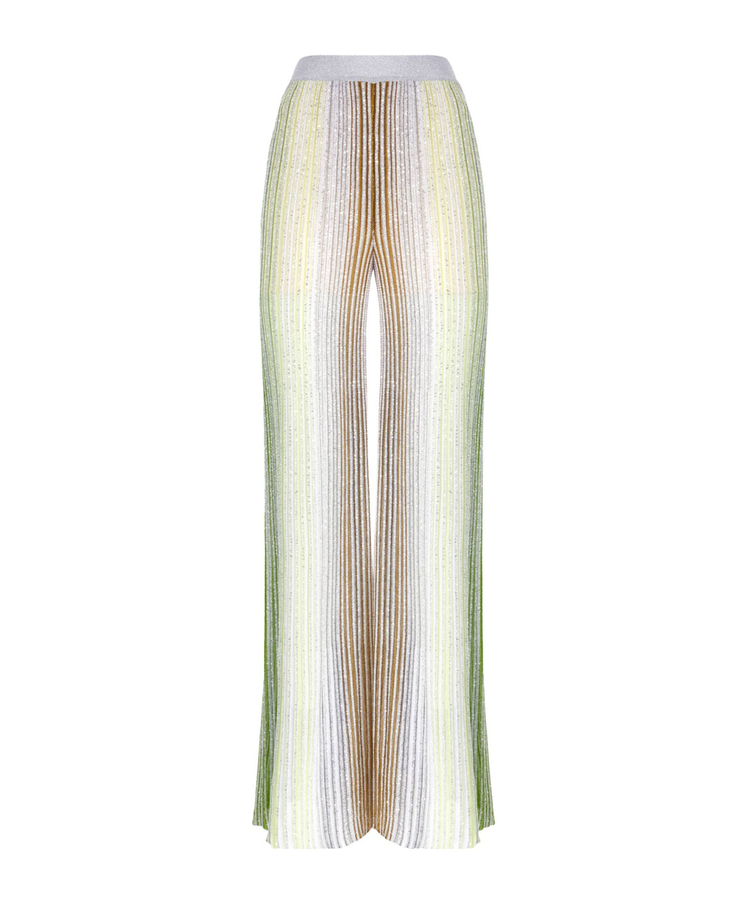 Missoni Women's Multicolor Knit Palazzo Pant In White