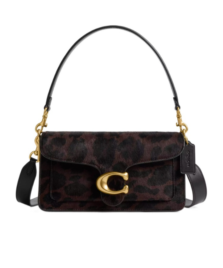 Coach Tabby Shoulder Bag 26 In Haircalf With Leopard Print