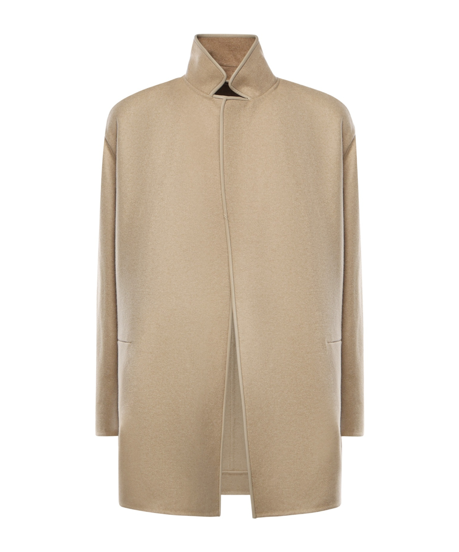 Loro Piana Long-sleeved Short Coat In Neutral