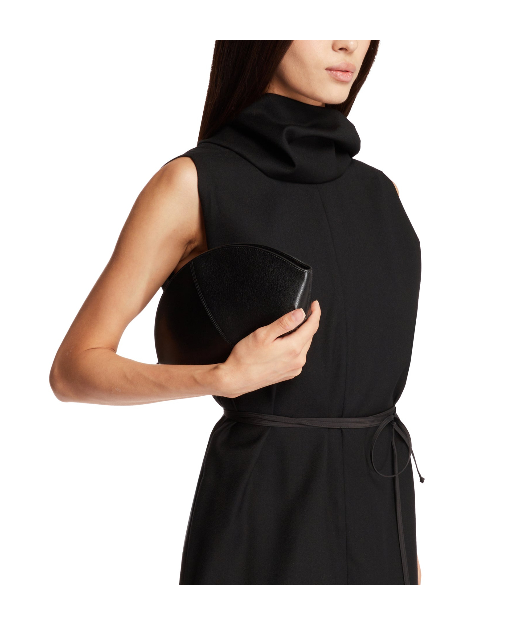 The Row Logo Clutch In Black