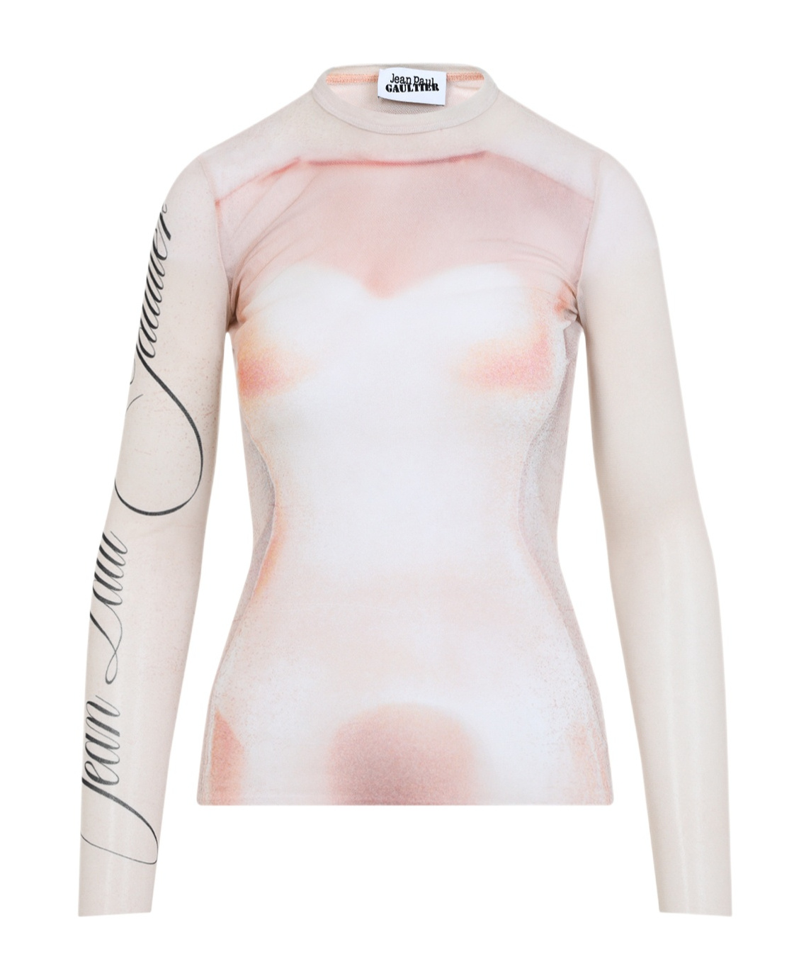 Jean Paul Gaultier Mesh Coat In White