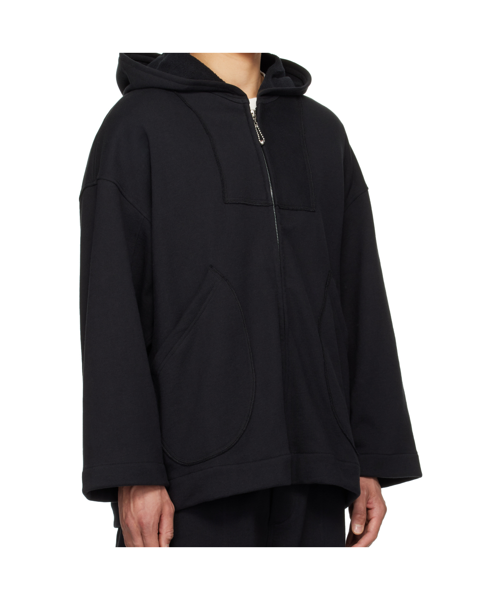 Bode Long Sleeve Hoodie In Black