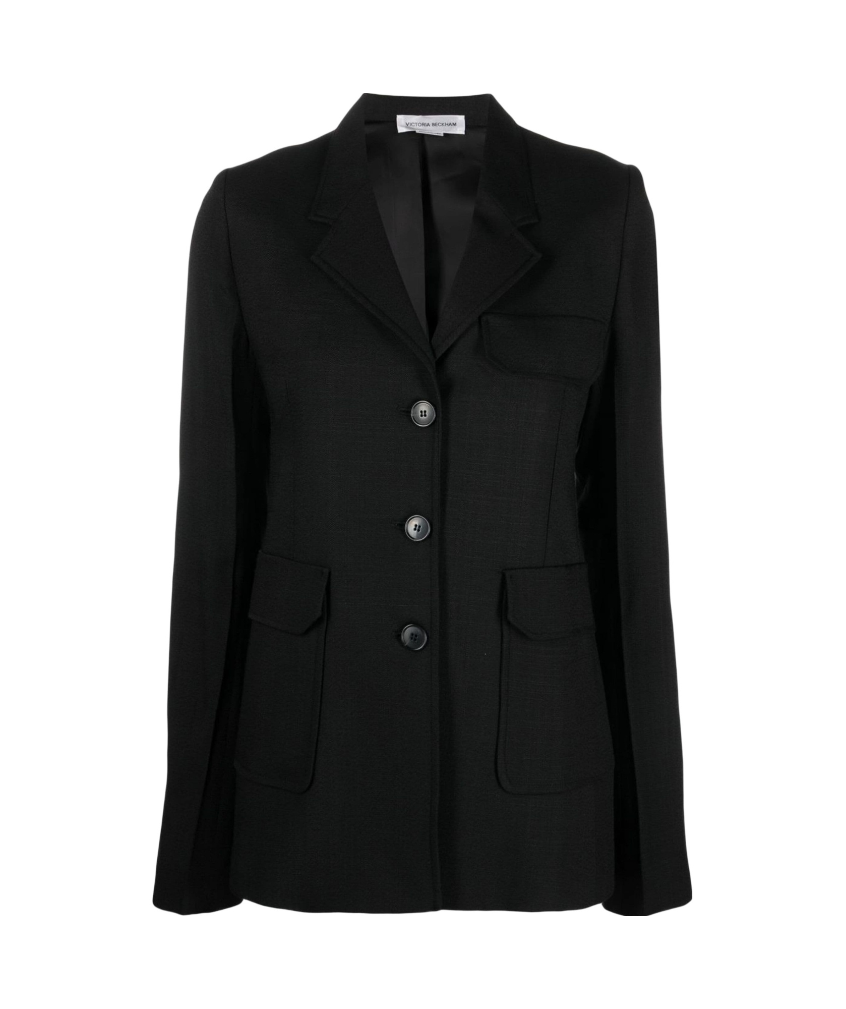 Victoria Beckham Single-breasted Tailored Blazer In Black