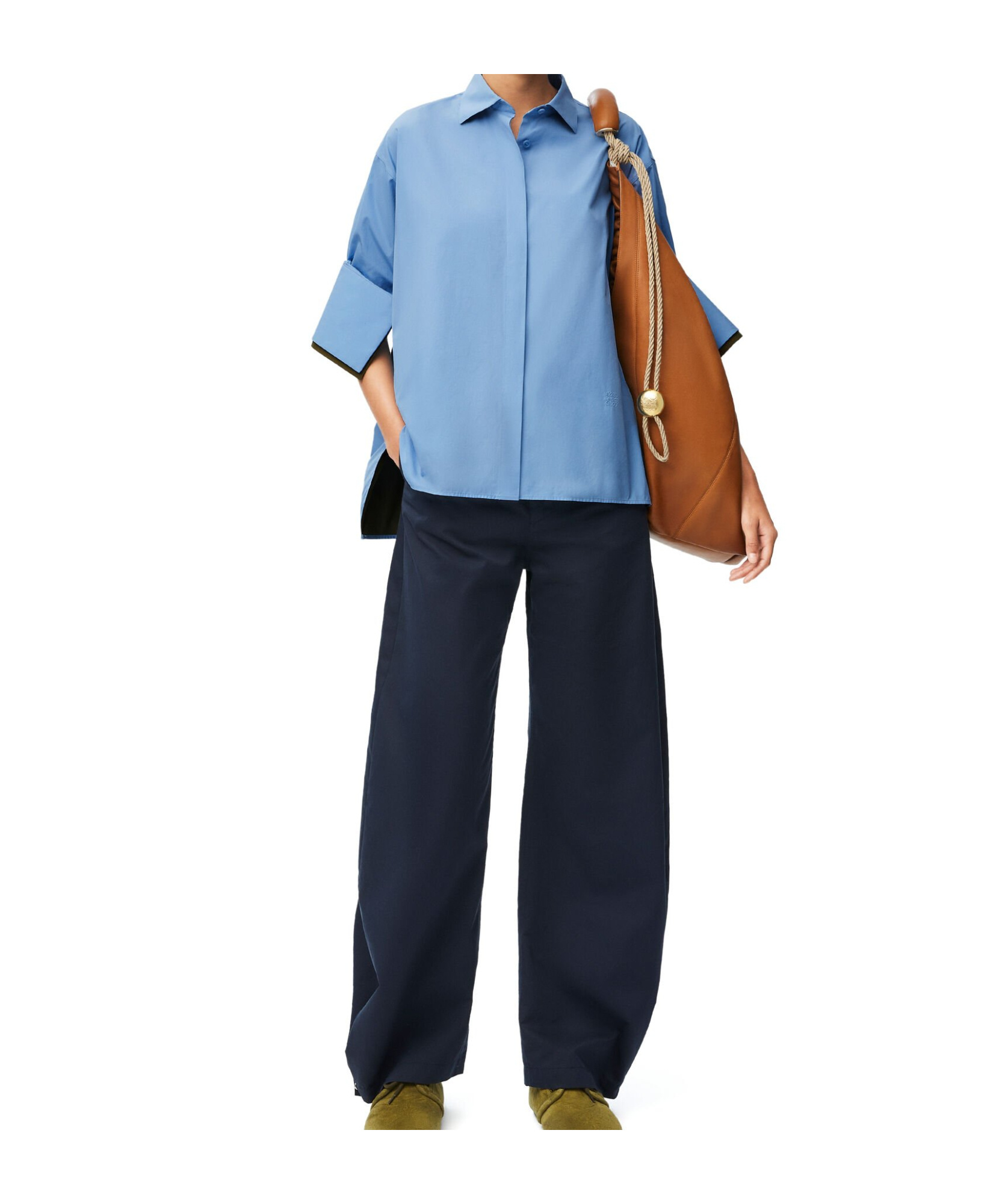 Loewe Concealed Fastened Shirt In Blue