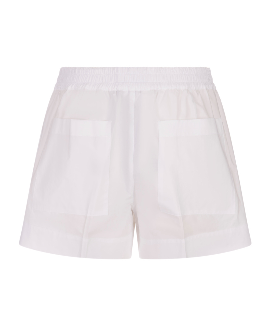 P.A.R.O.S.H PRESSED-CREASE POPLIN SHORTS 