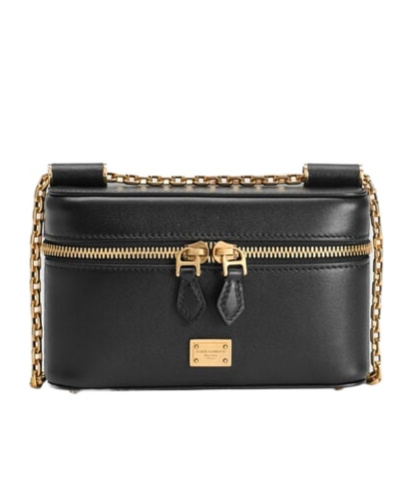 Shop Dolce & Gabbana Sicily Cube Vanity Bag In Black