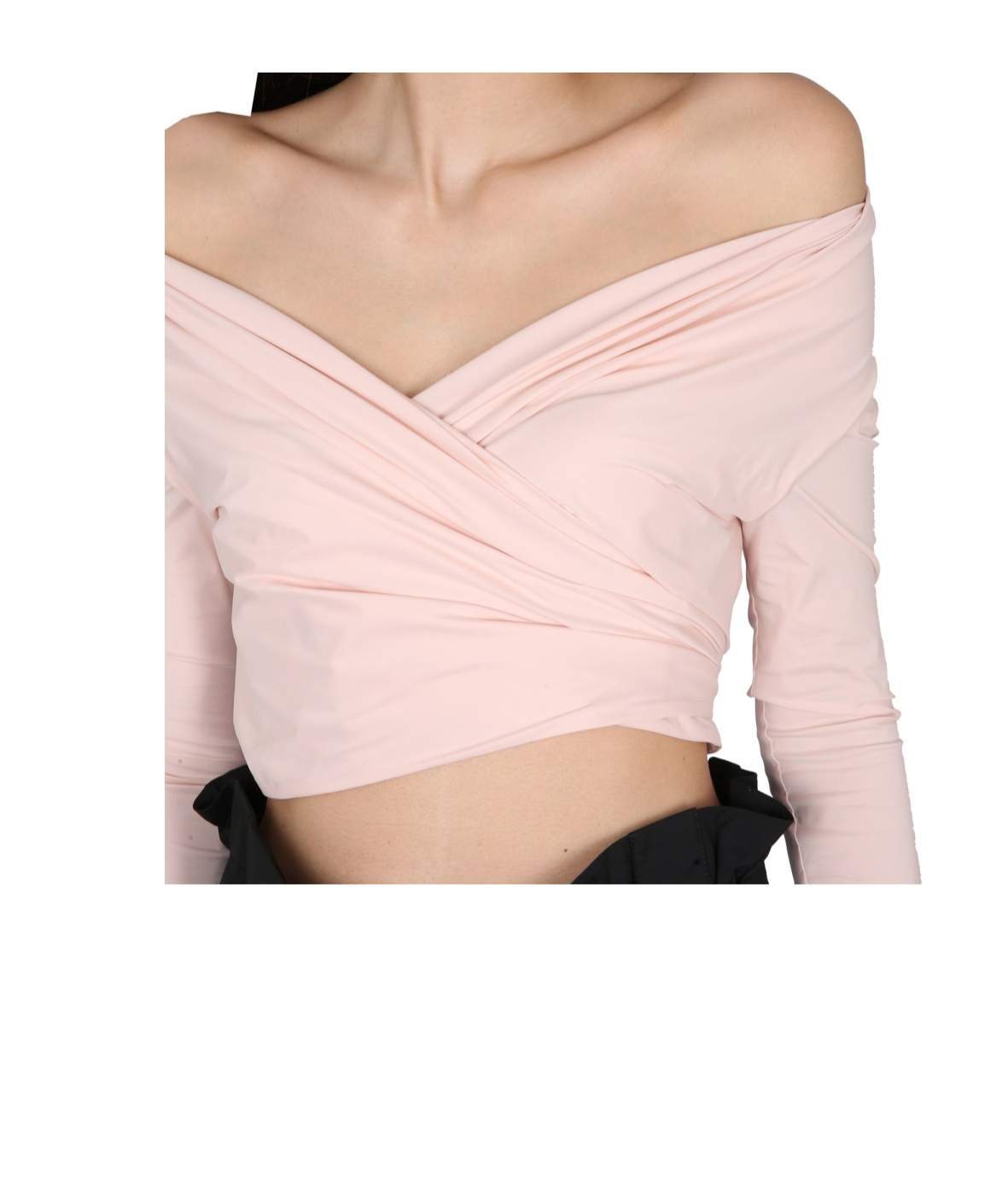 Philosophy Di Lorenzo Serafini Wraparound V-neck Top In Neutral