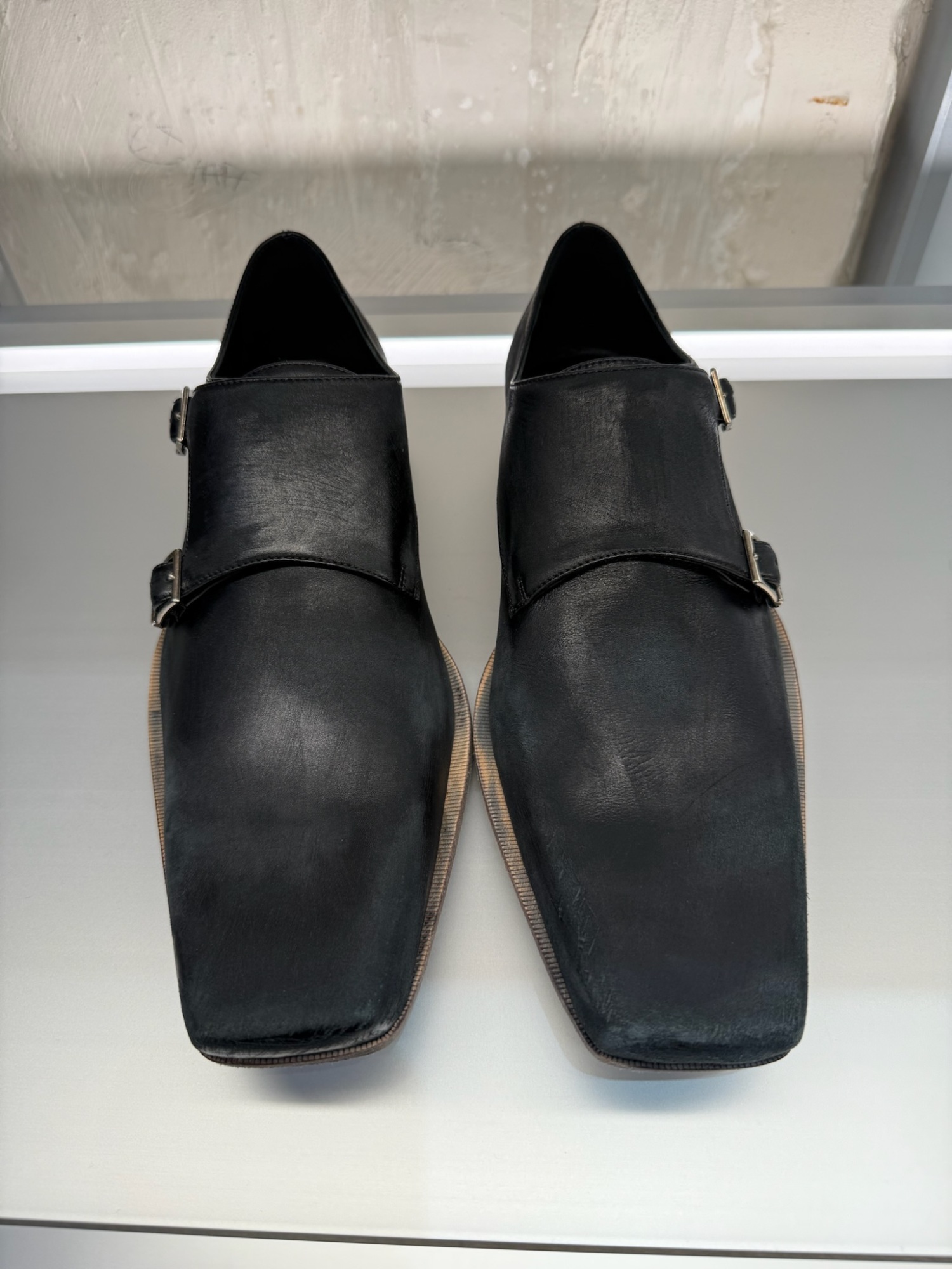 Balenciaga Monsieur Monk Derby Shoes In Black