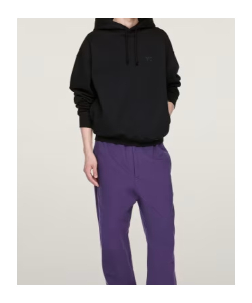 Y-3 Hooded Cotton Sweater With Graphic Print In Black
