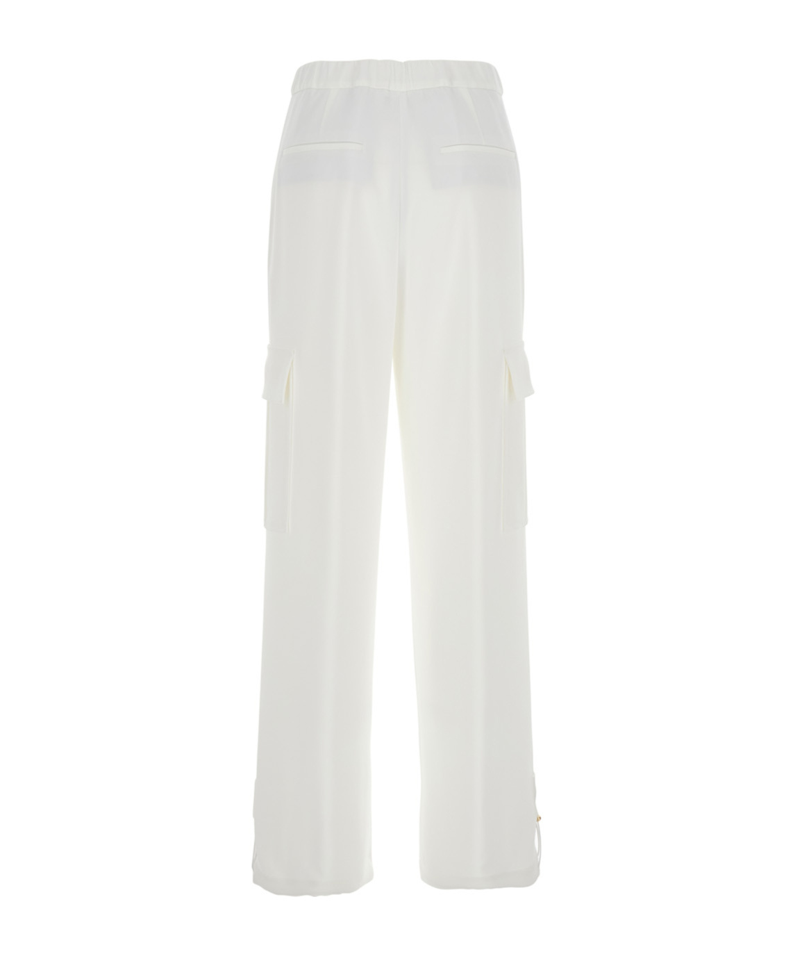 Eleventy 'combat' White Trousers With Double Pence Detail In White