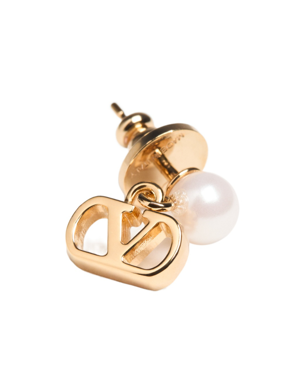 Valentino Vlogo Earrings In Yellow