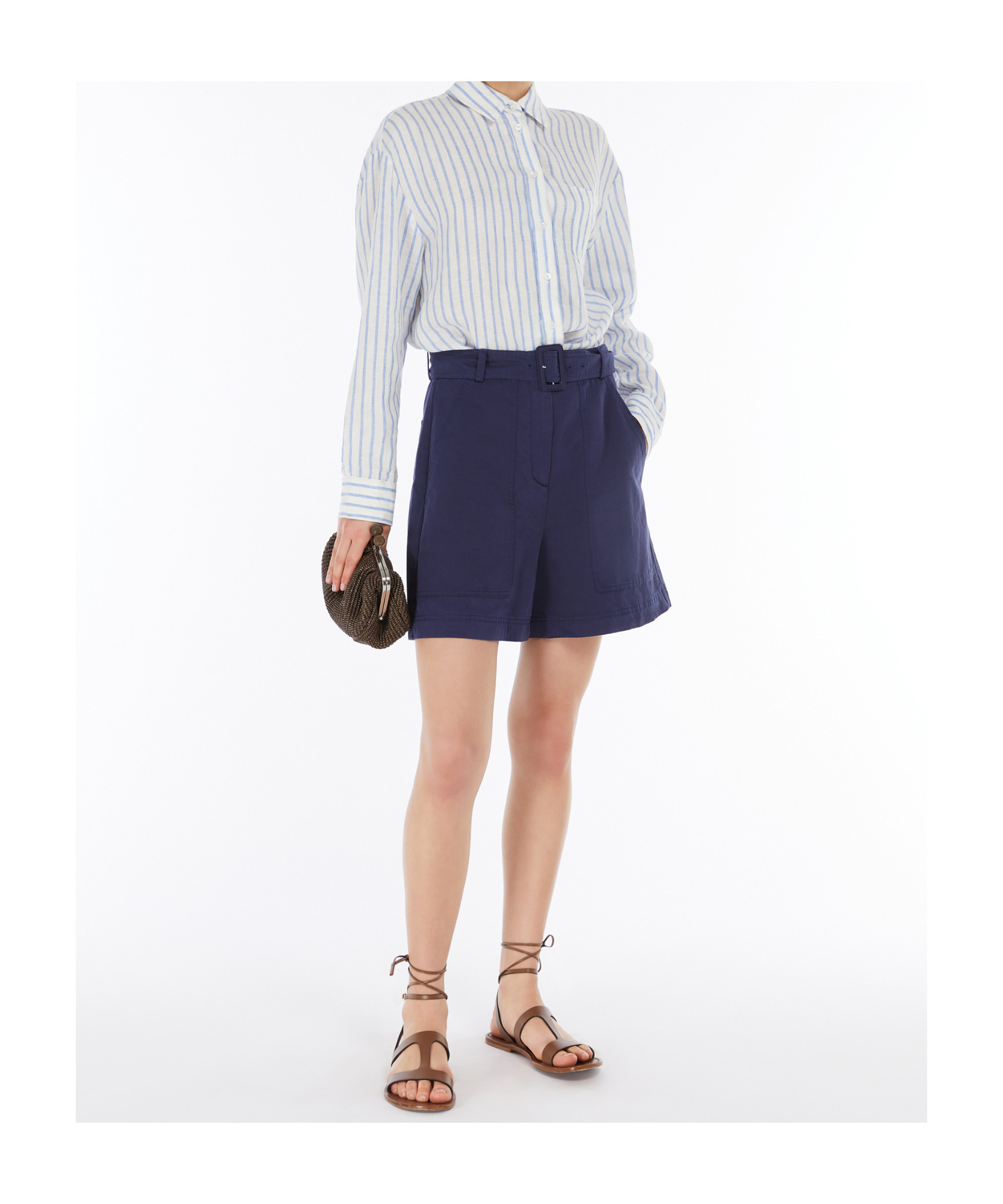 Weekend Max Mara Cantore Linen Shirt In White
