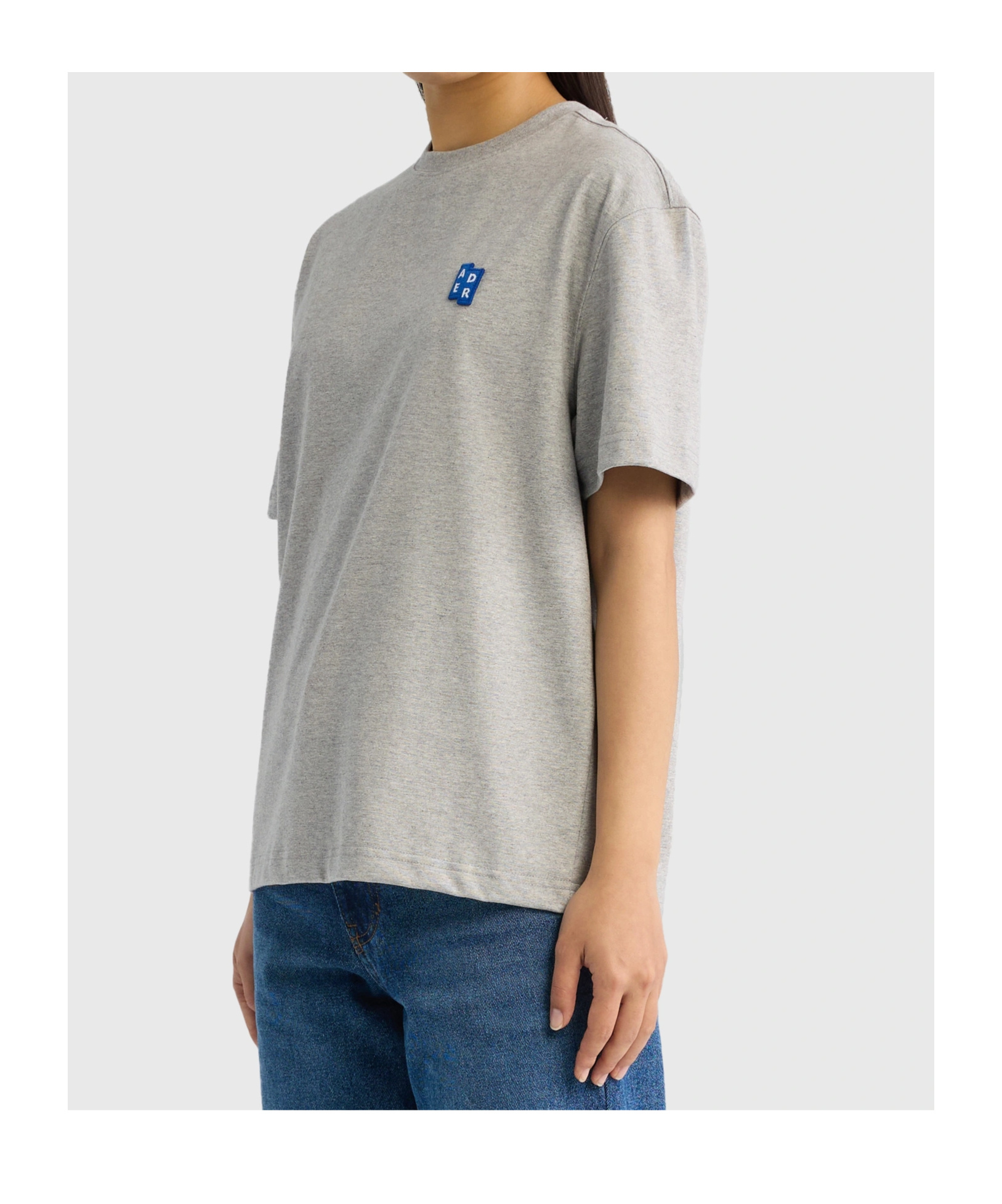 Ader Error Gray Trs Tag T-shirt In Blue