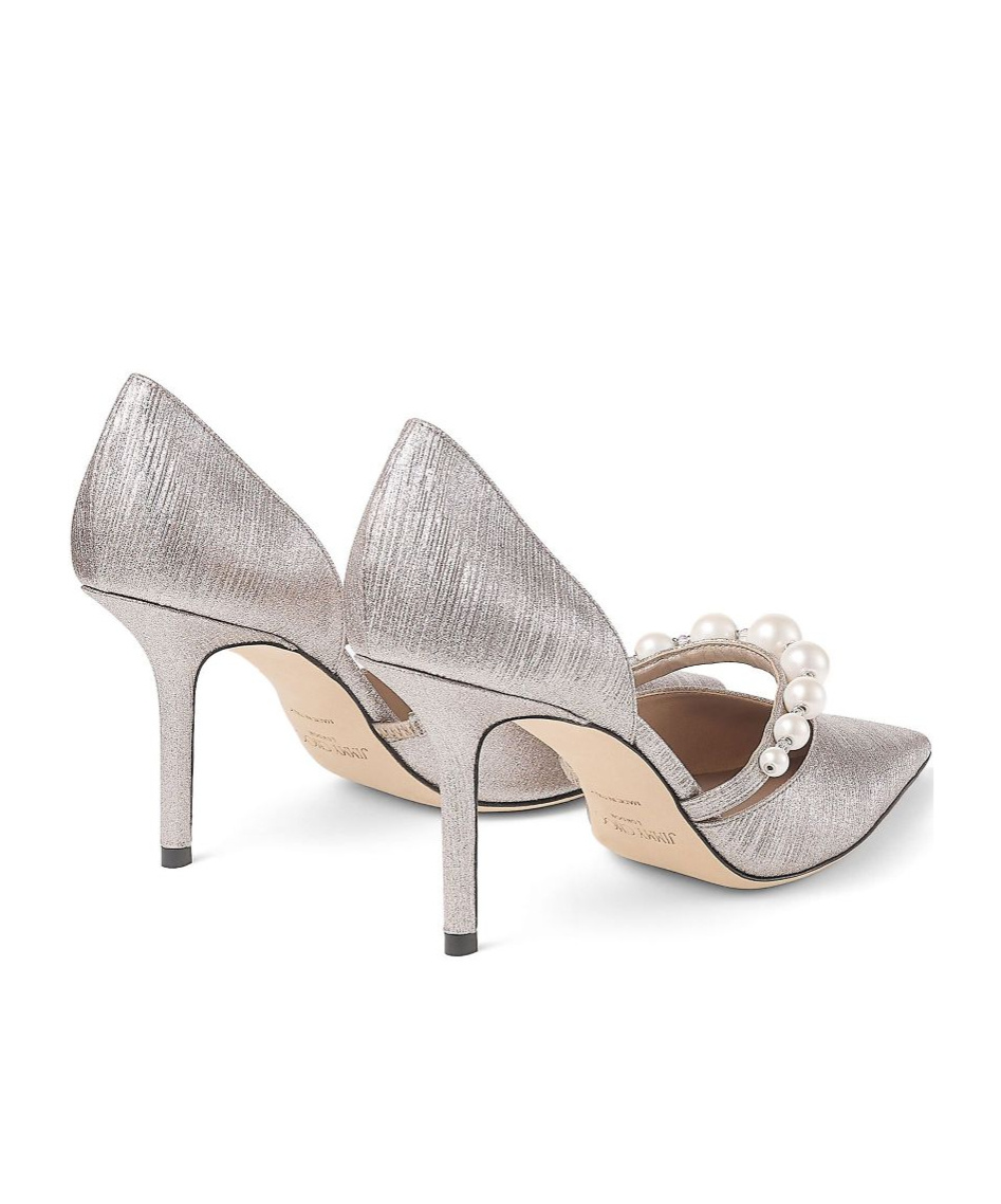 Jimmy Choo Decolleté Aurelie 85 Color Macaron In Gray