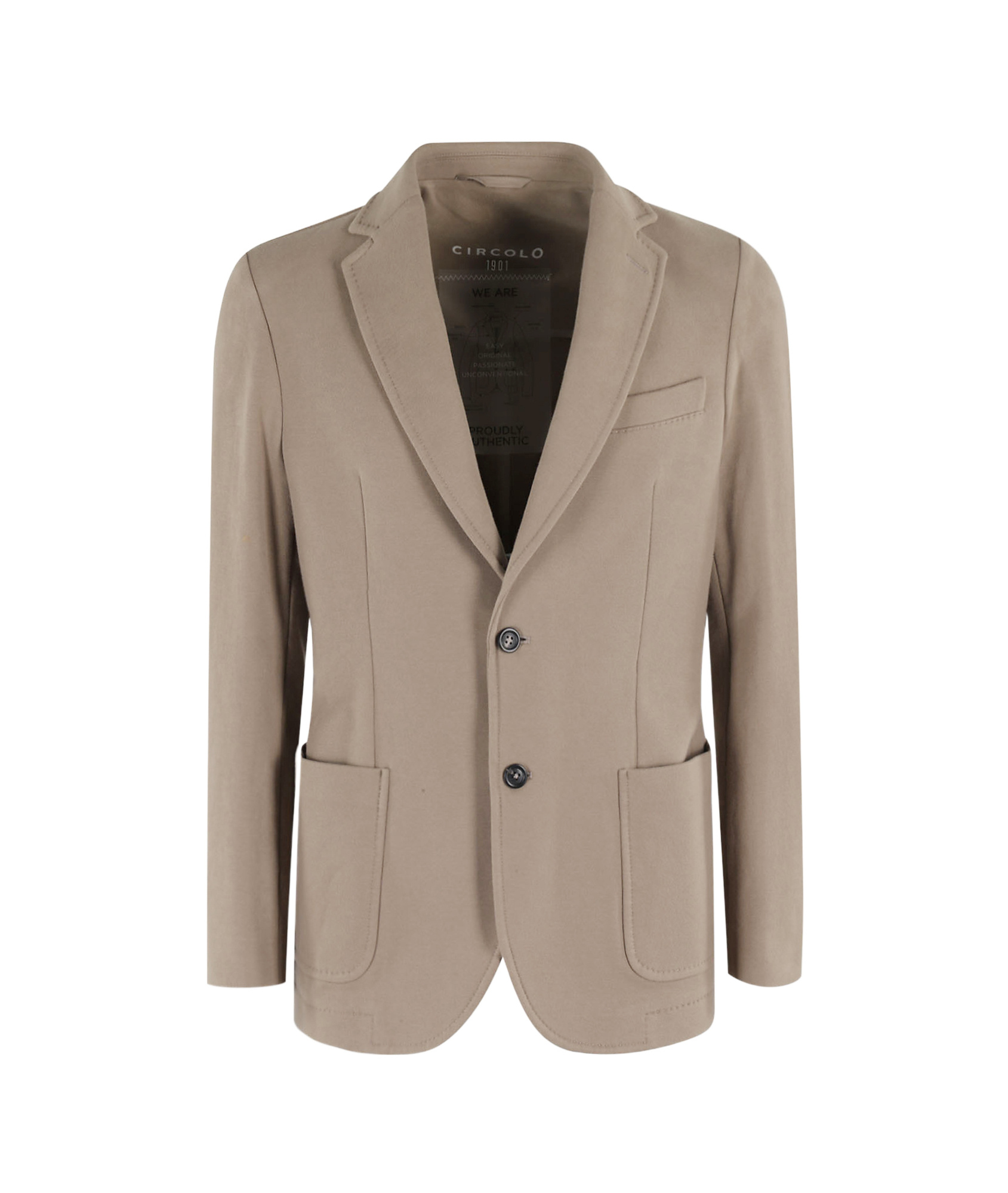 Circolo 1901 A Button-down Suit Coat In Nude