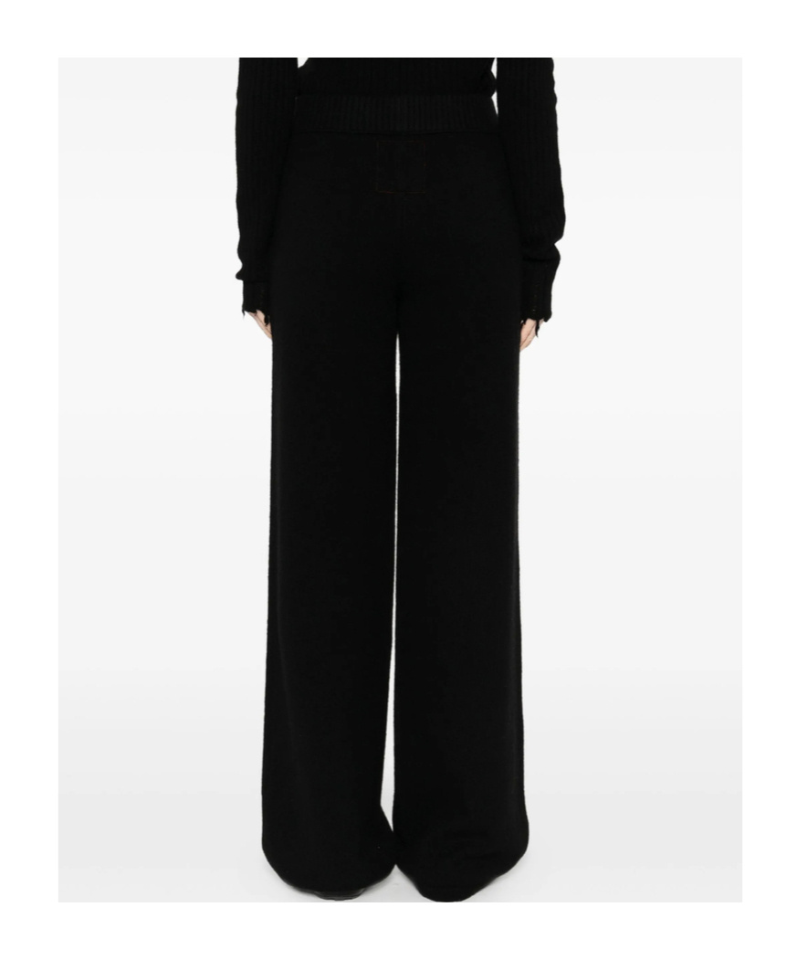 Uma Wang Elastic Waist Casual Pants In Black