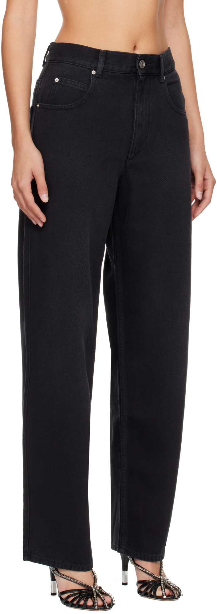 Isabel Marant Jenny Straight-leg Jeans In Black