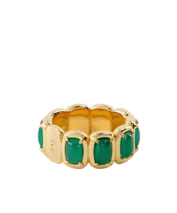Ivi Toy Onyx-stone Ring In Yellow