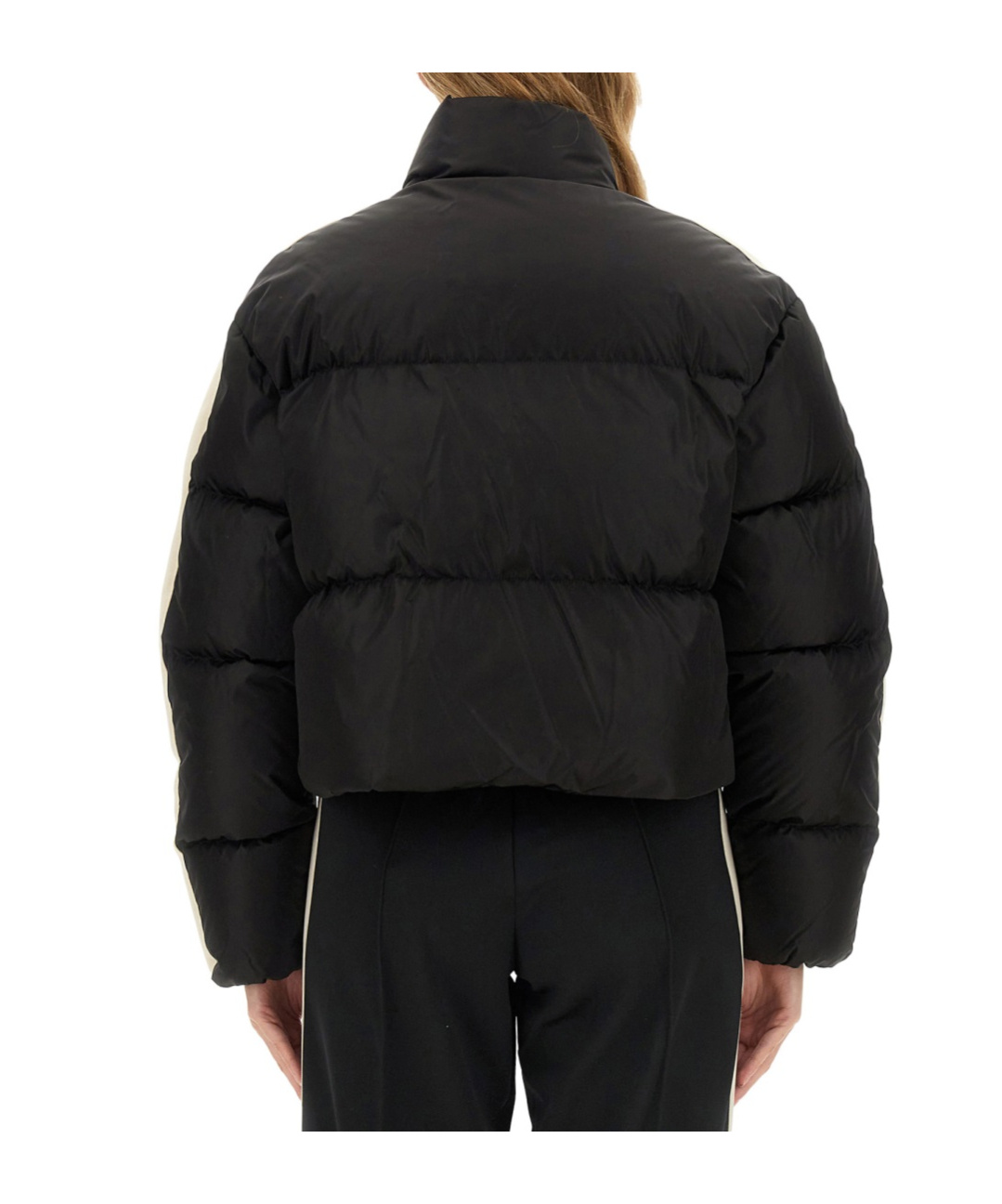Shop Palm Angels Logo Embroidered Zip-up Jacket In Black
