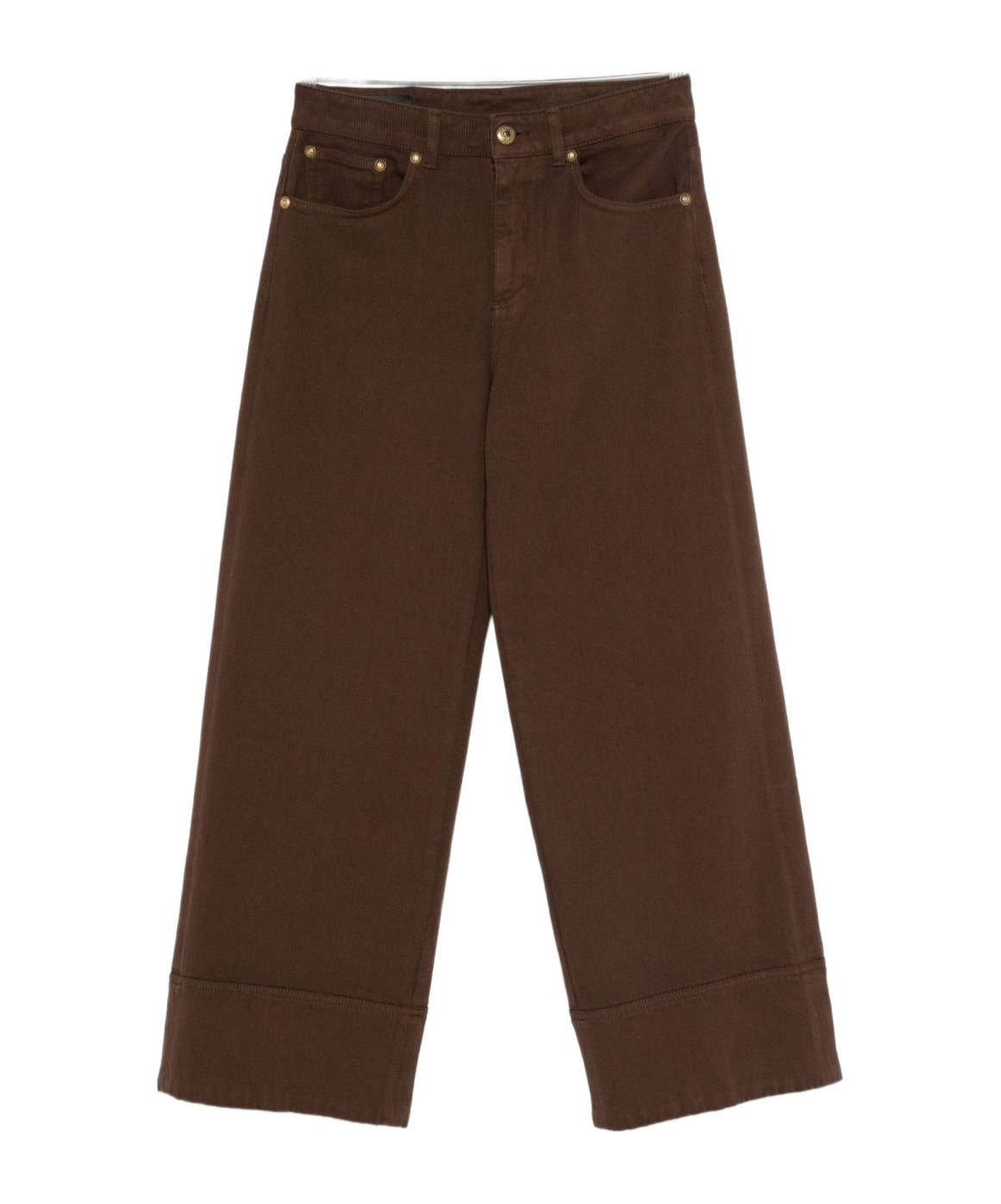 Dondup Cuffed Jeans In Brown