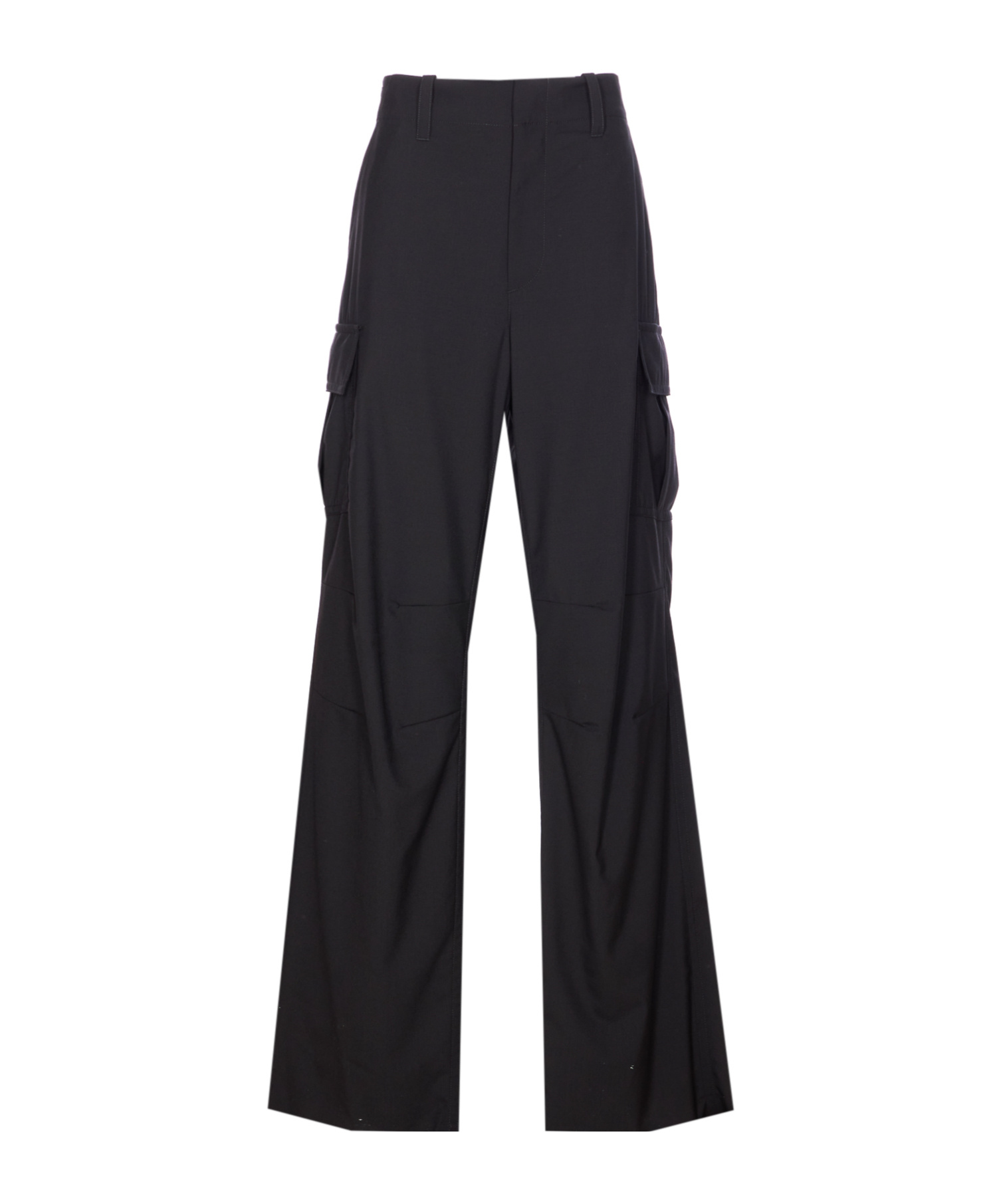 Bottega Veneta Belt Loop Casual Pants In Black