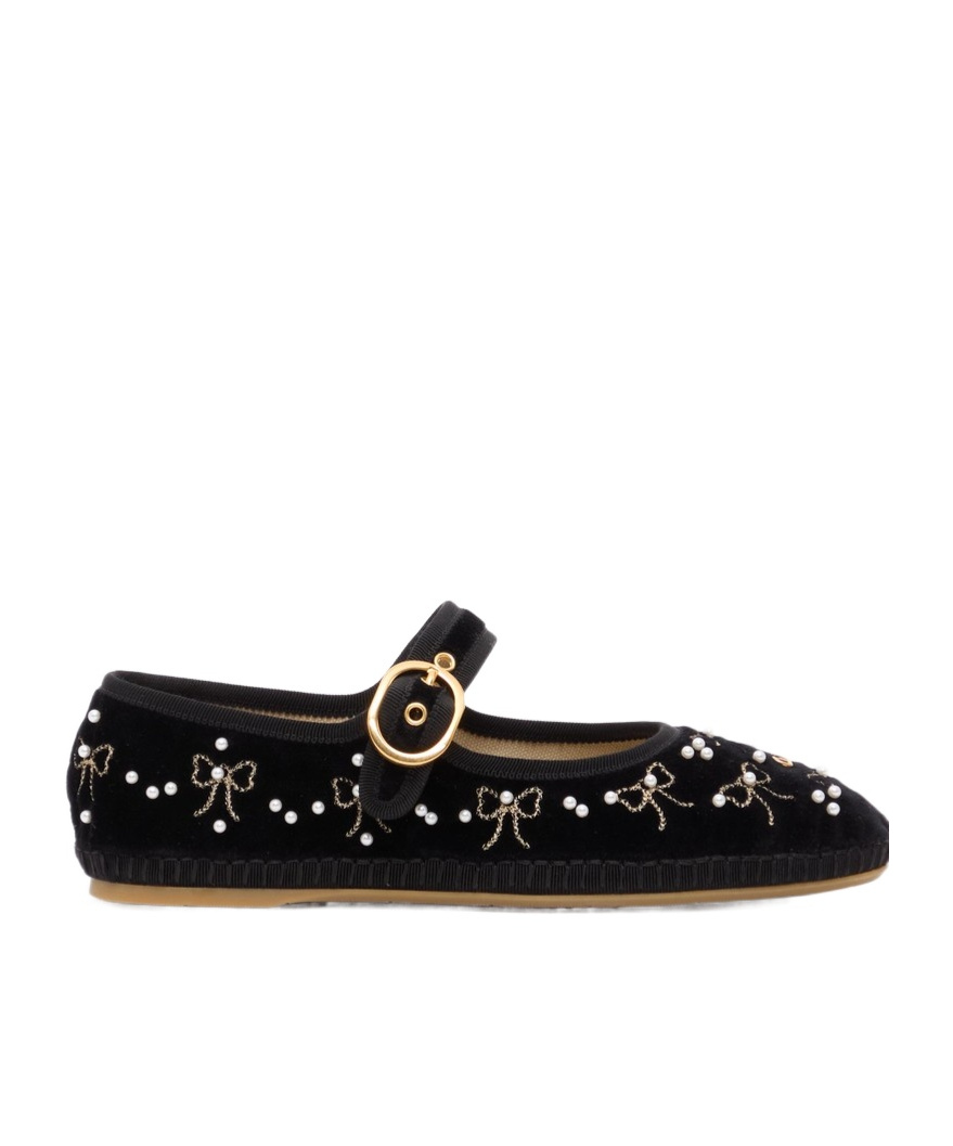 Valentino Garavani Round Toe Ballet Shoes