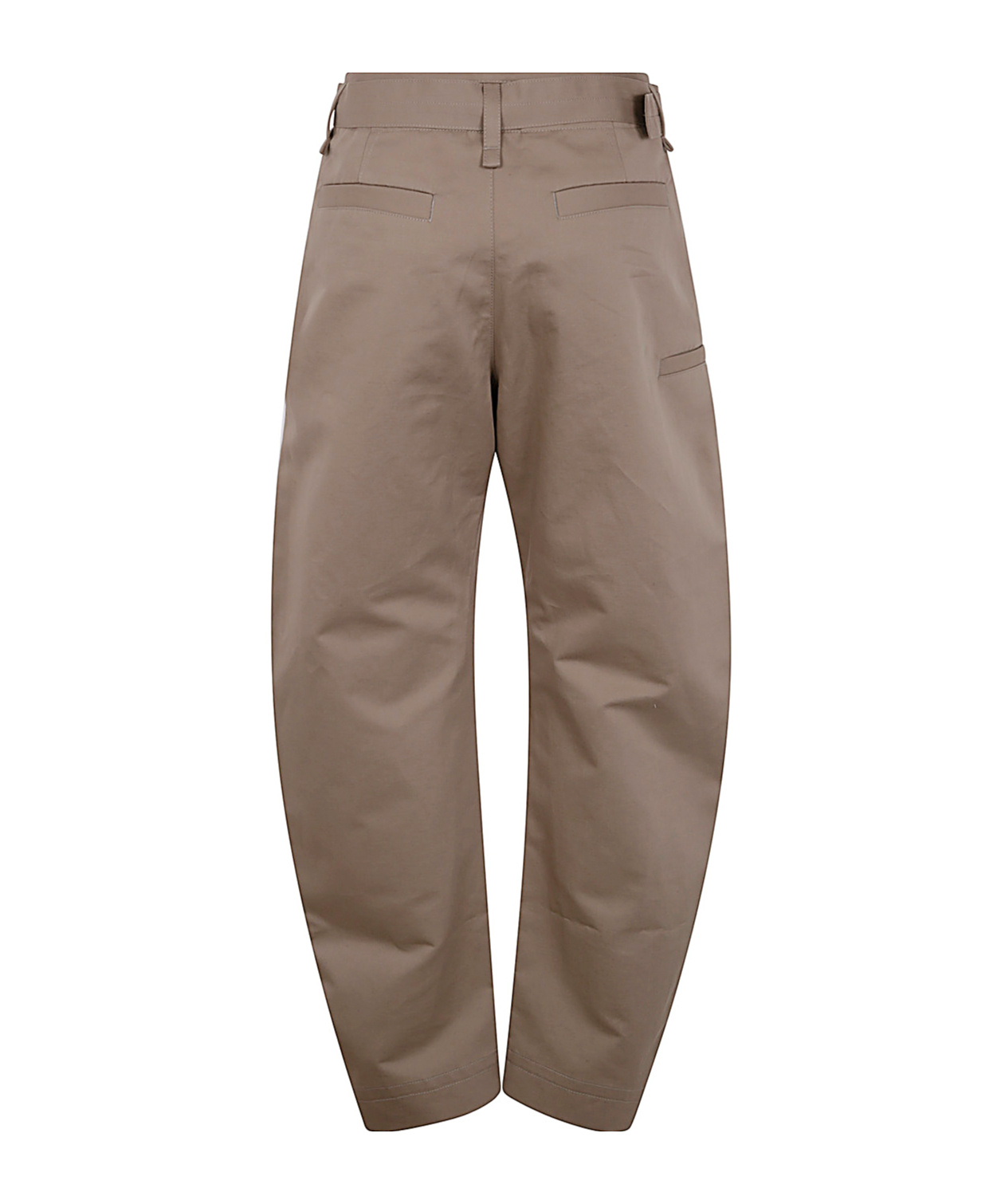 Lemaire Tapered Pants Belted Waist In Gray