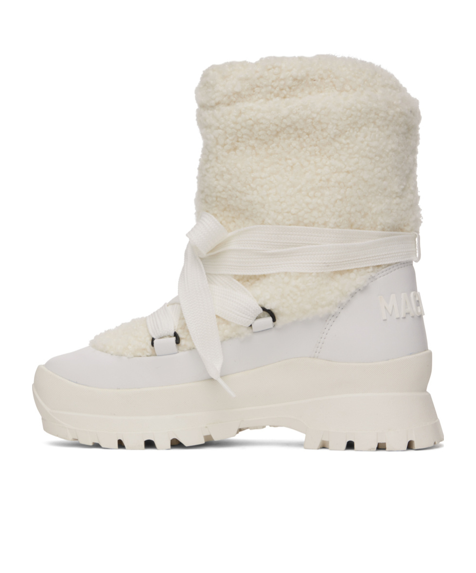Mackage Conquer Shearling-lining  Snow Boots In White