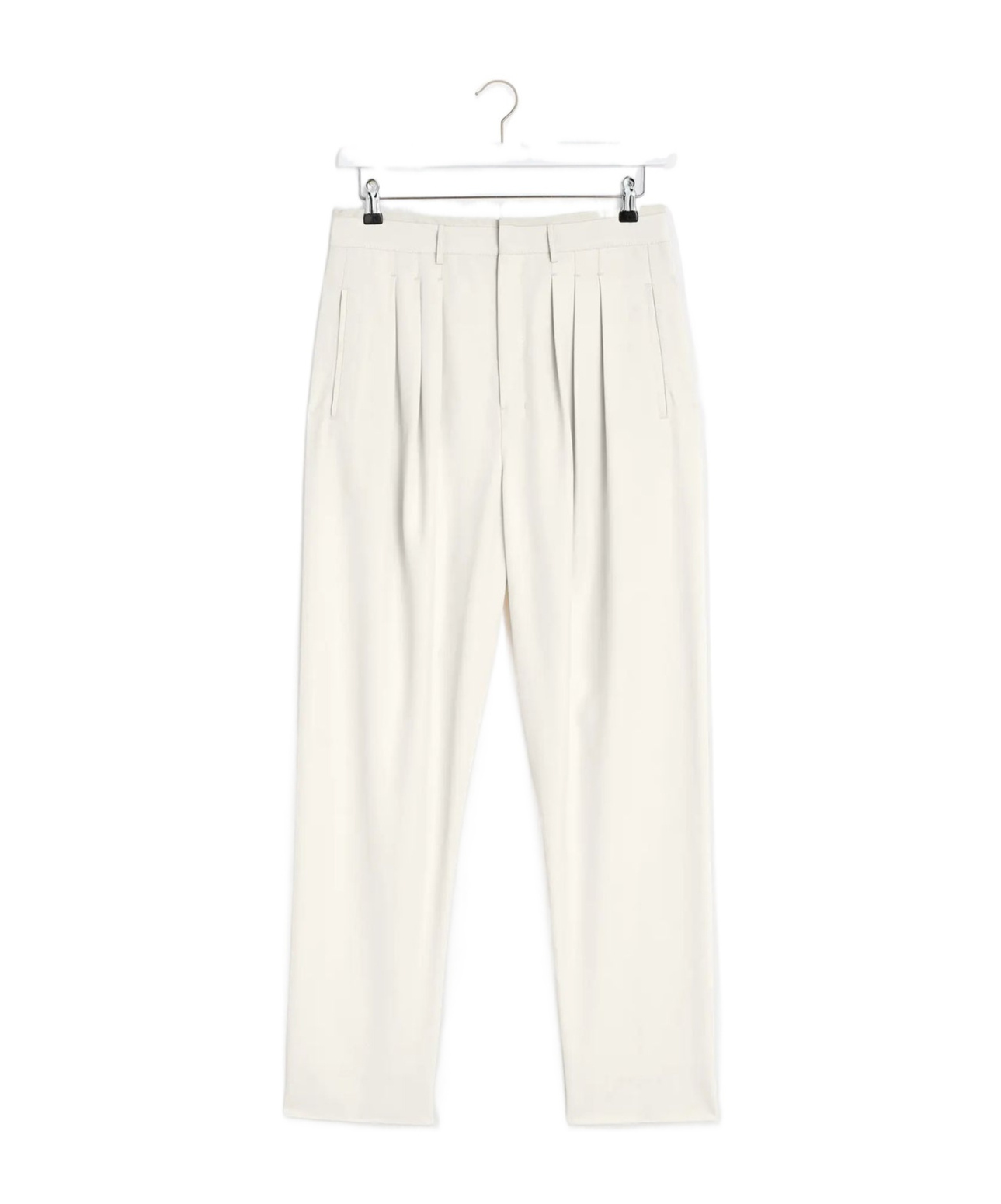 Lemaire Pleated Tailored Pants In White