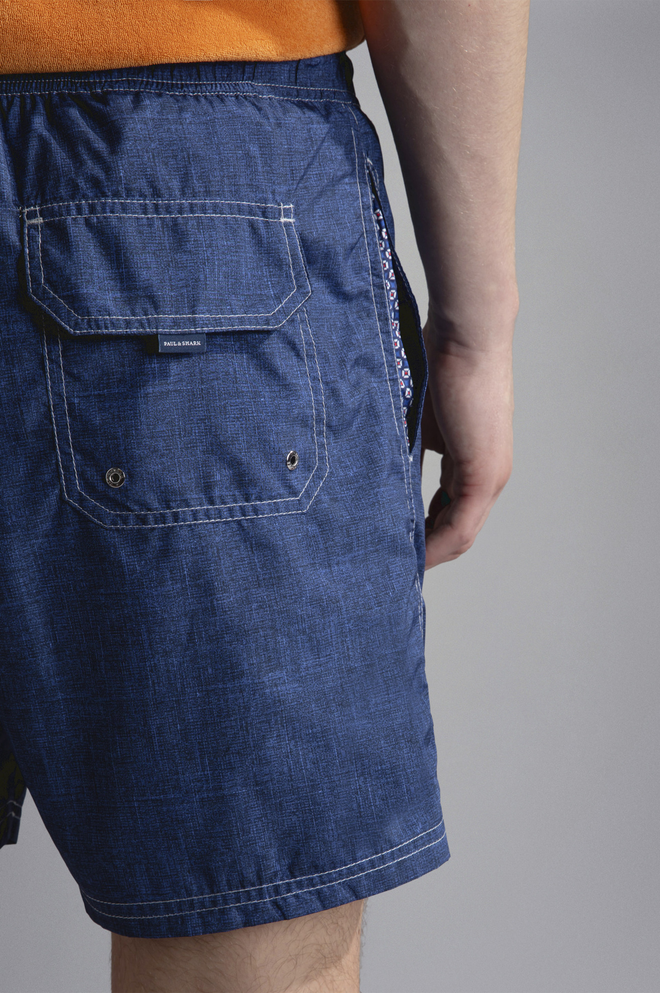 Shop Paul & Shark Wide Leg Shorts In Blue