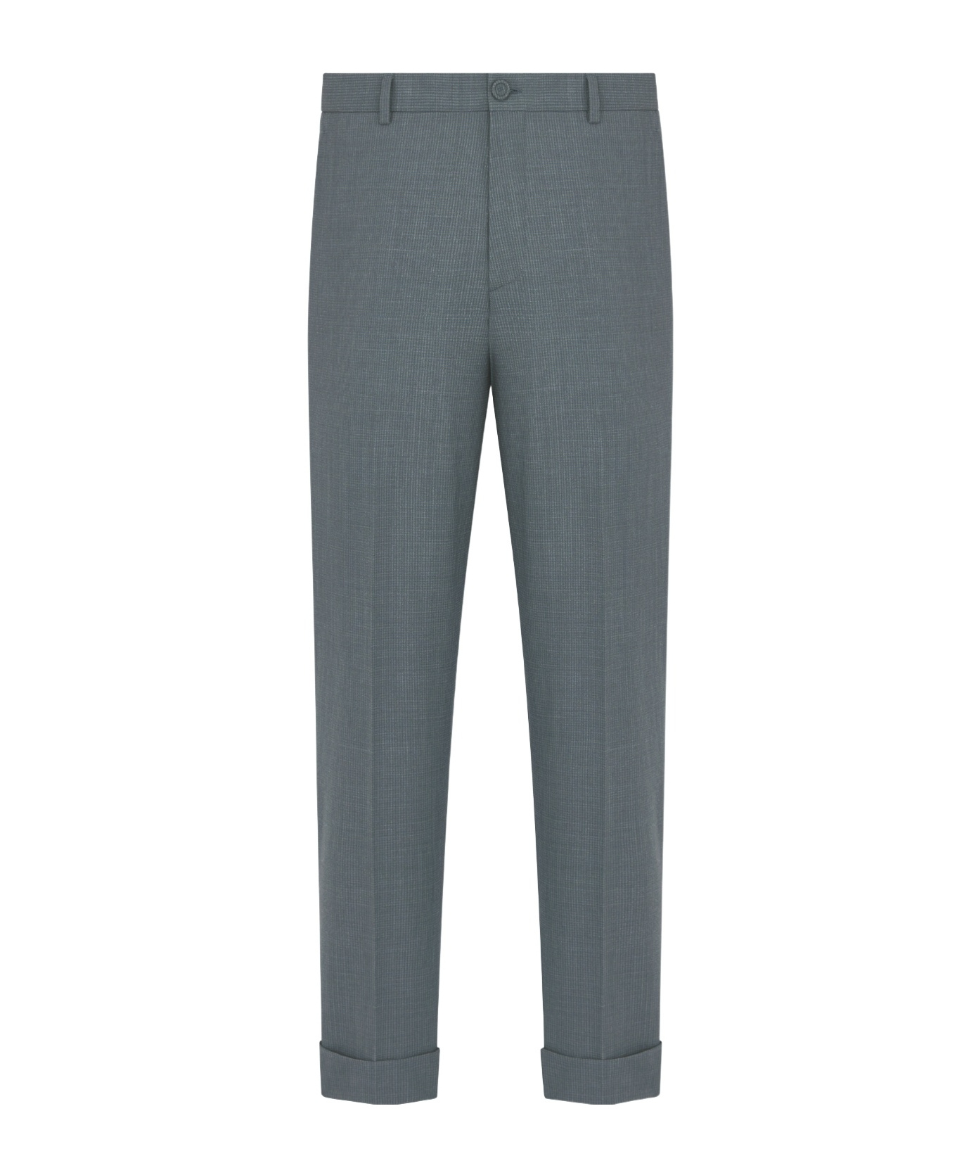 Dior Tailored And Cuffed Chinos In Gray
