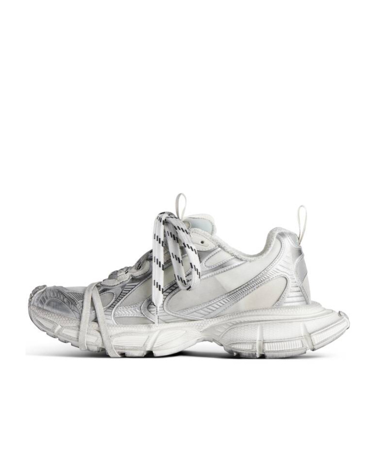 Balenciaga Eggshell Polyurethane Polyester Sneakers In Gray