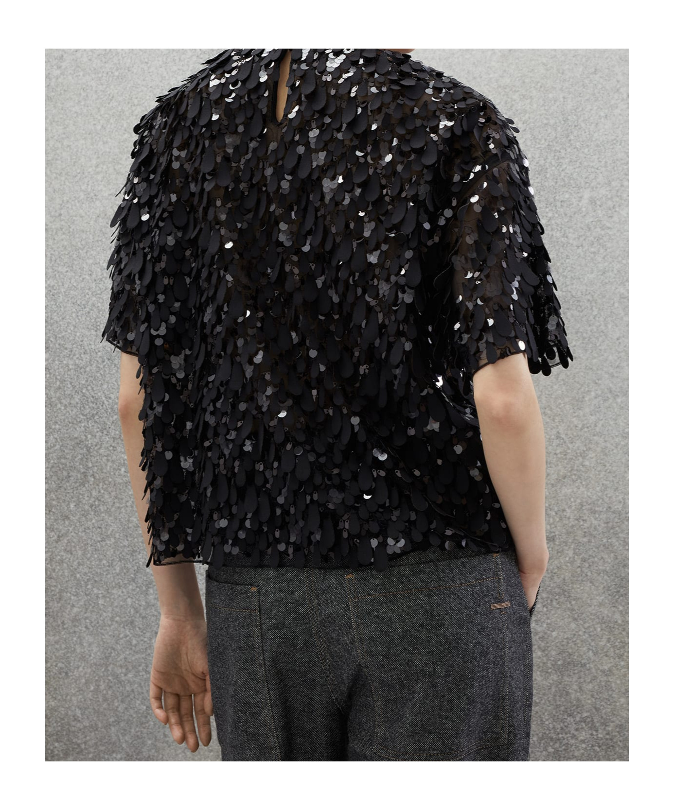 Brunello Cucinelli Jazz Droplet Embellished T-shirt In Black