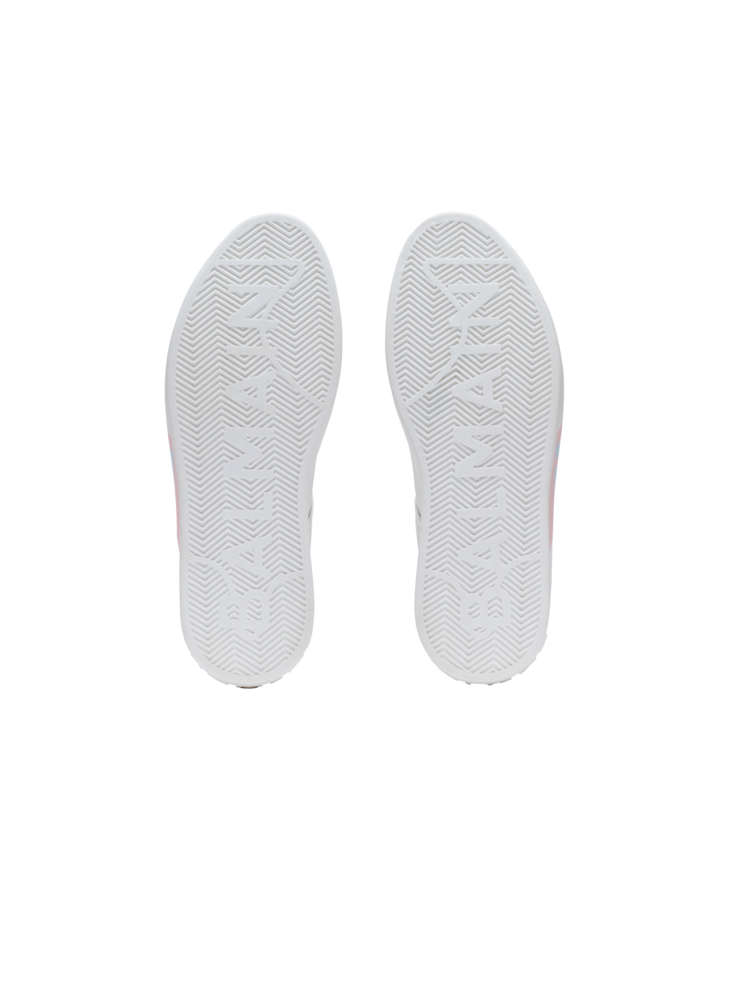 Balmain B-court Trainers In Calfskin In Multi