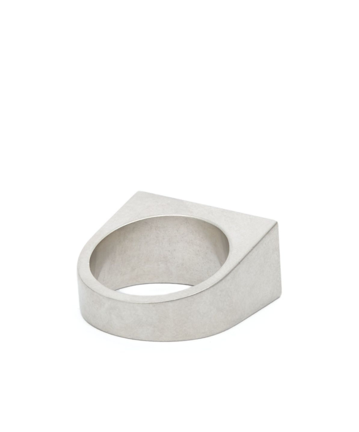 Mm6 Maison Margiela Logo Ring In Metallic