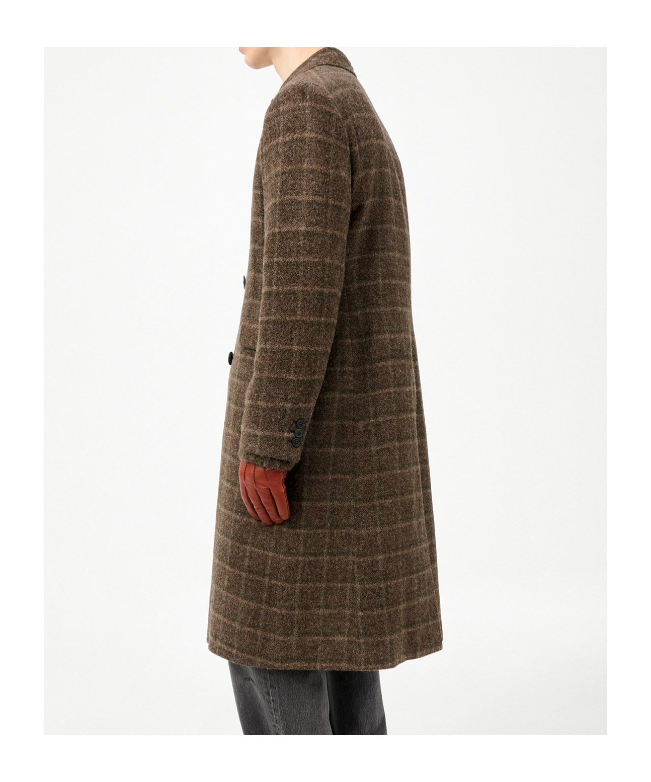 Our Legacy Dorf Check Boiled Alp Wool In Green