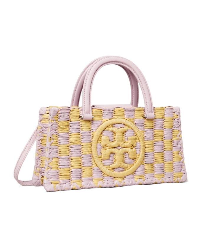 Tory Burch Ella Hand-crocheted East-west Tote In Lavender